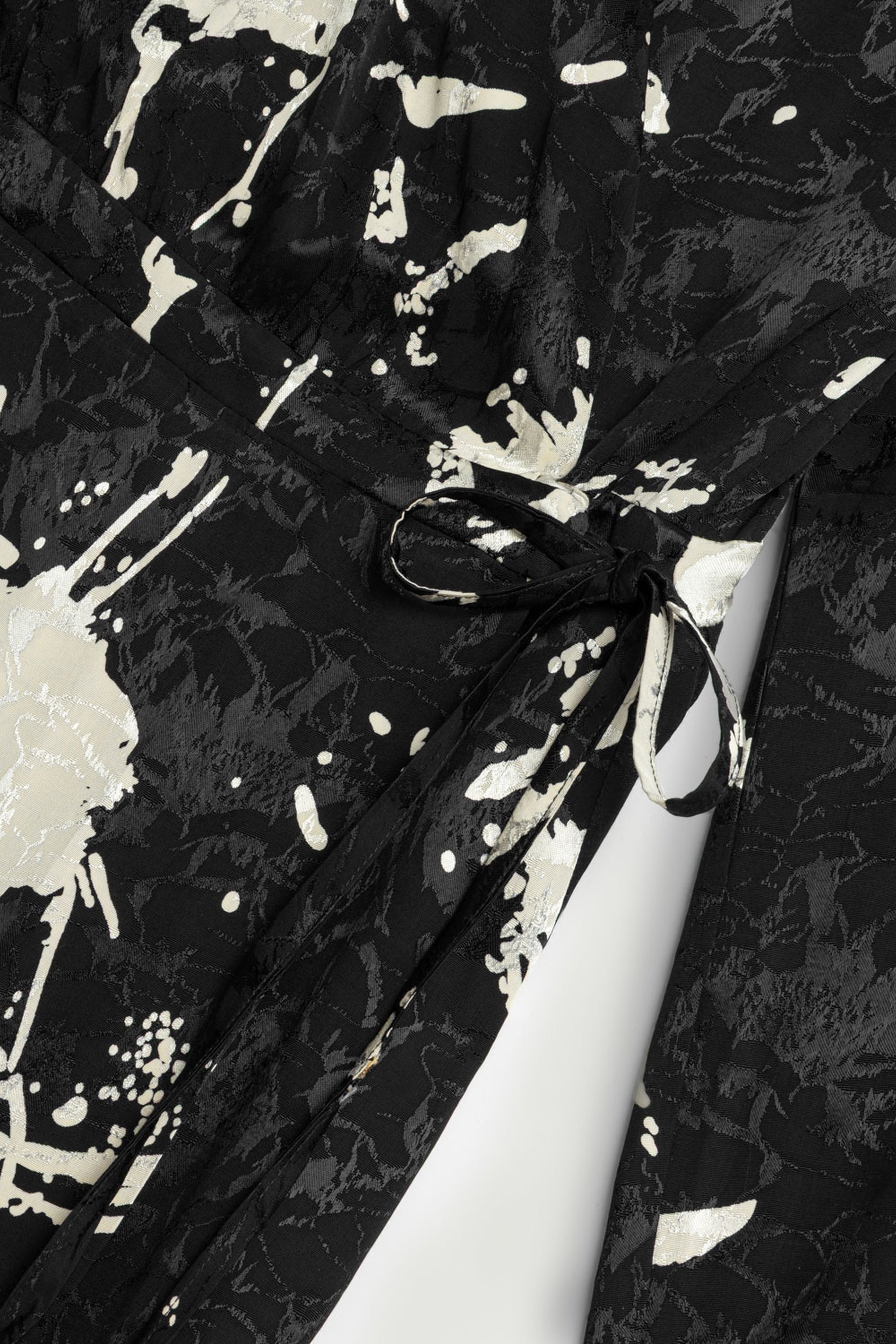 Printed Wrap Maxi Dress