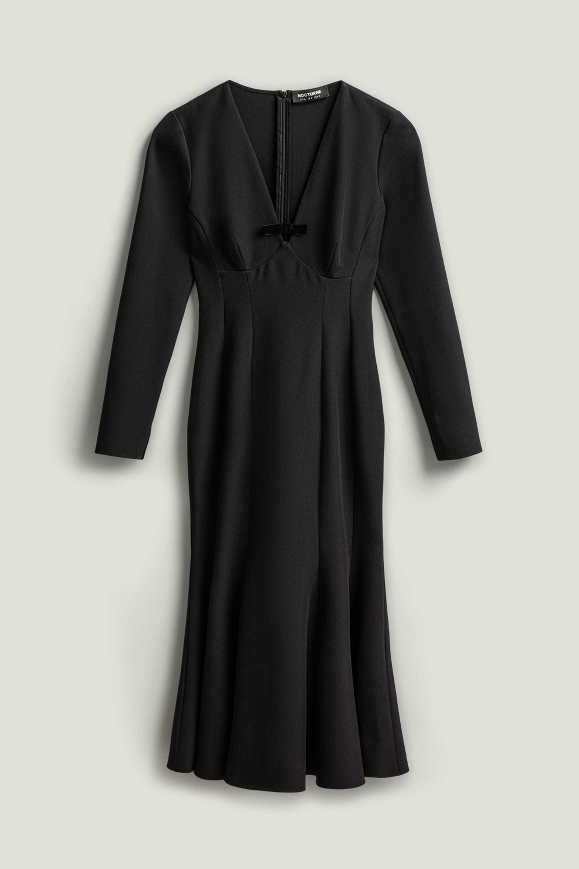 Bow Detail Mermaid Maxi Dress