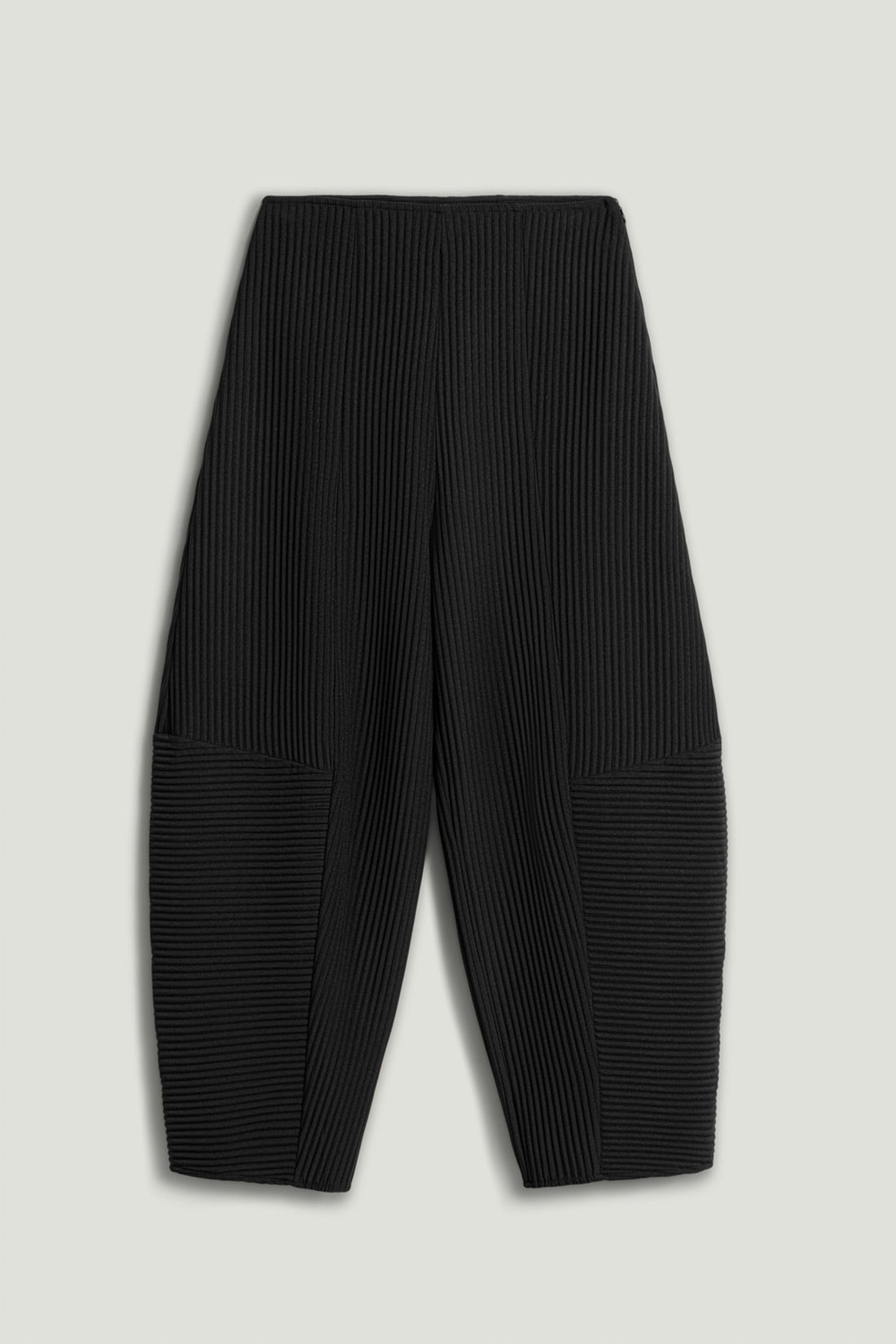 Black Cord Detailed Pants