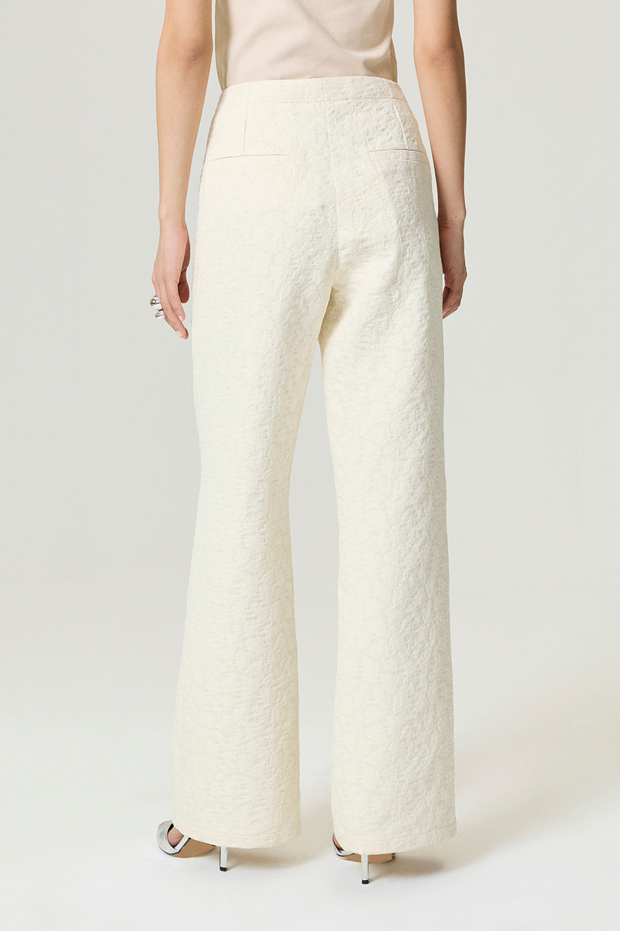 Contrast Fabric Detailed Pants
