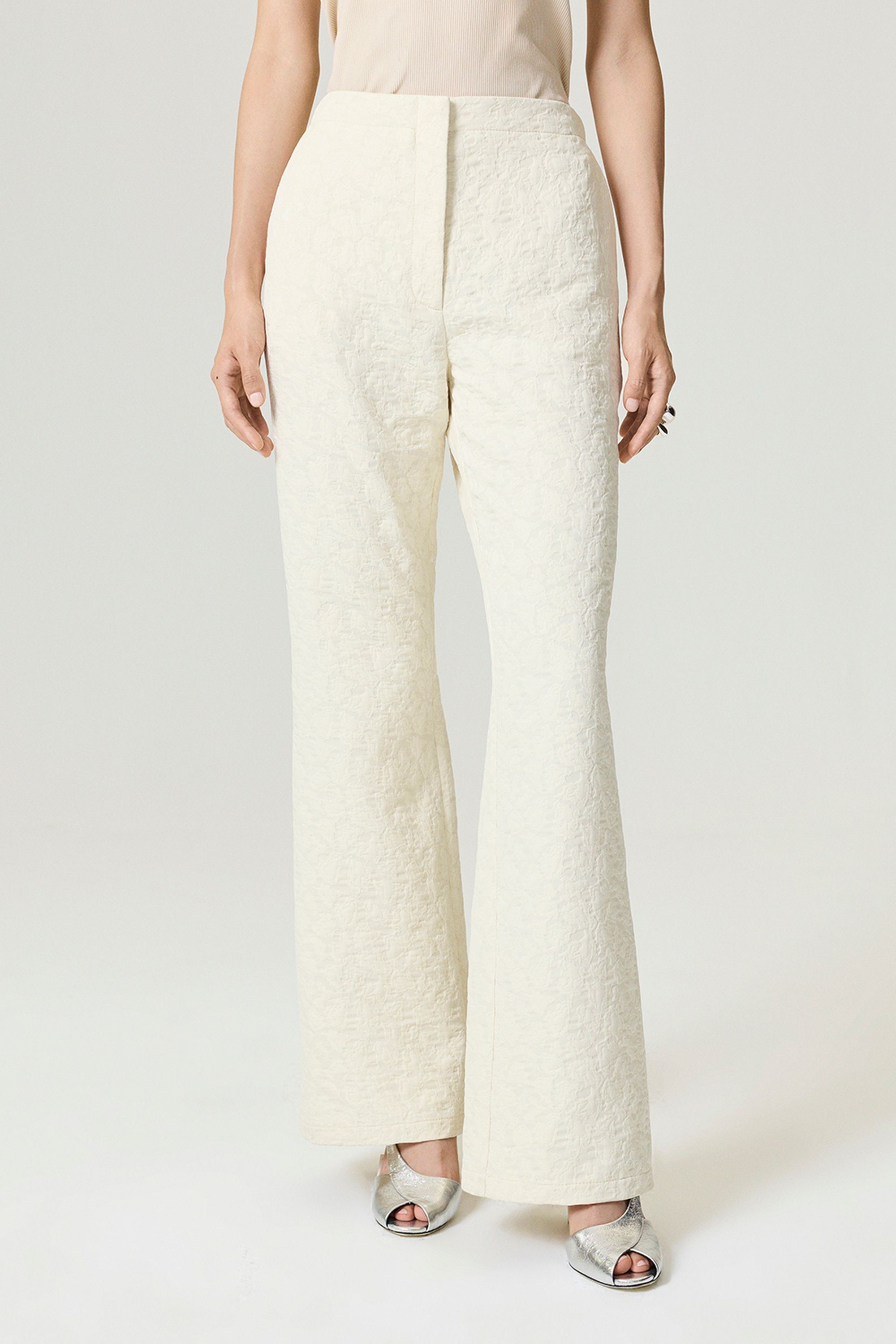 Contrast Fabric Detailed Pants