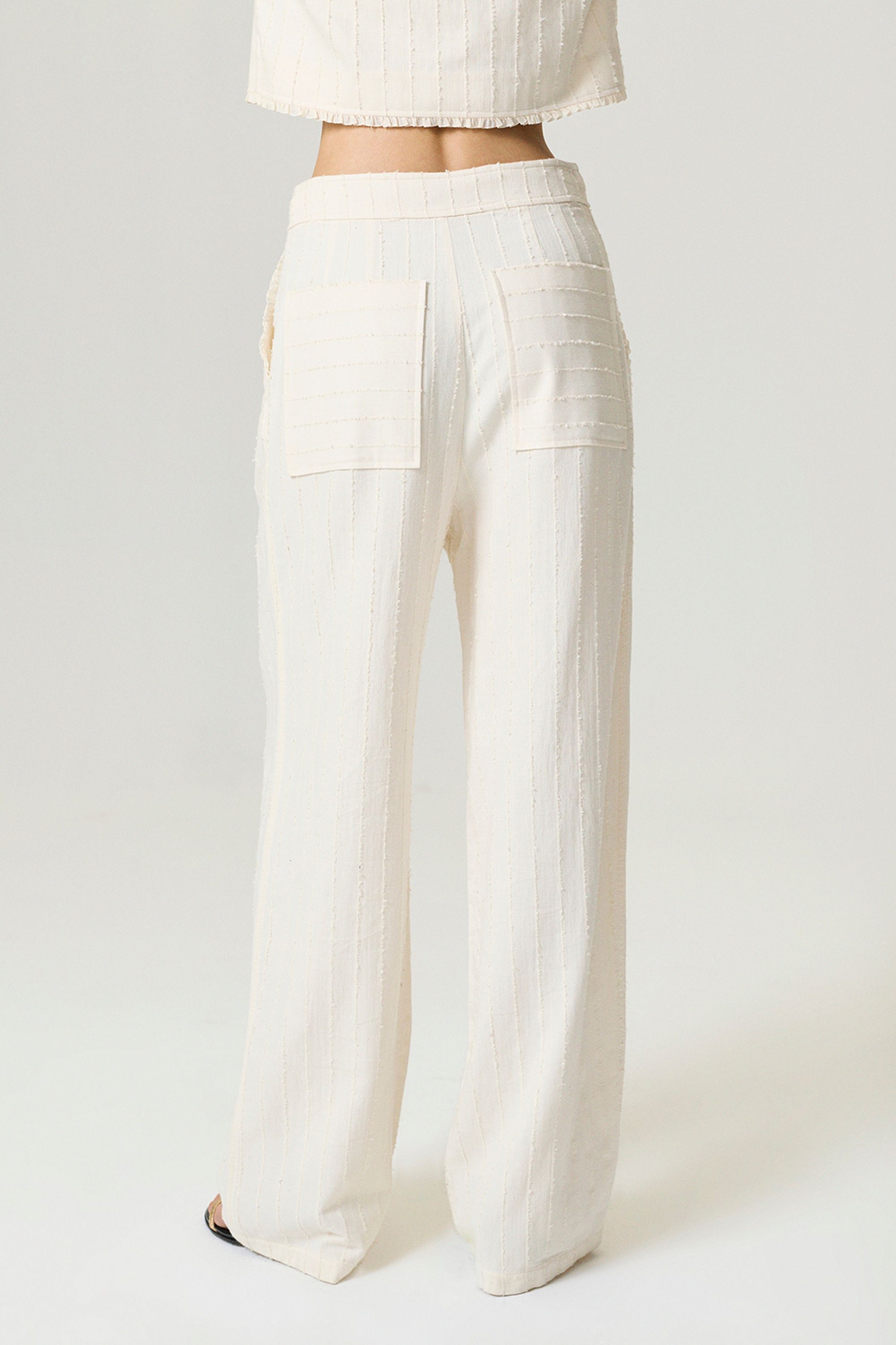 Ruffle Trim Detailed Pants