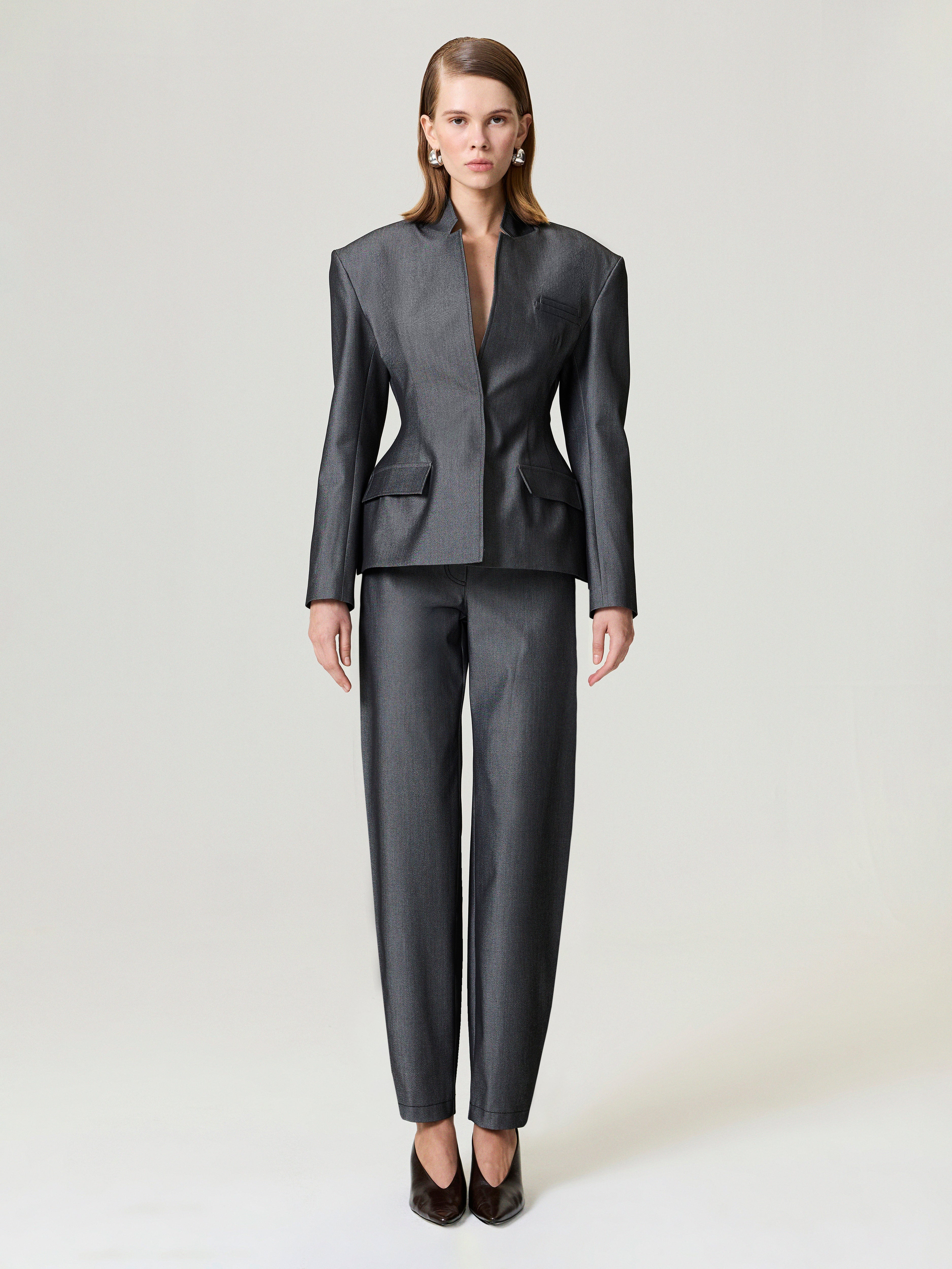 Balloon Cut Tailored Pants