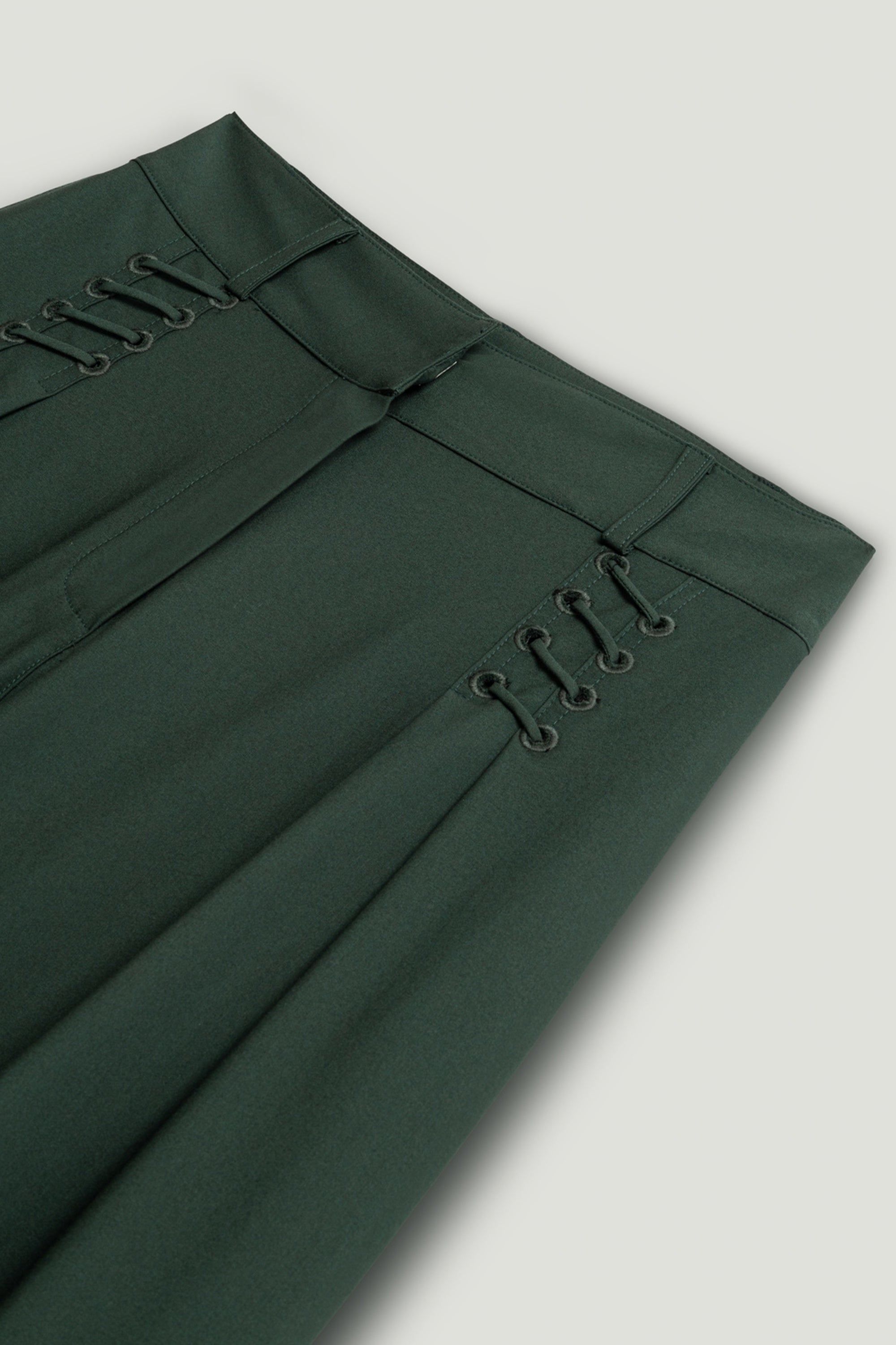 Fluid Wide-Leg Pull-On Trousers