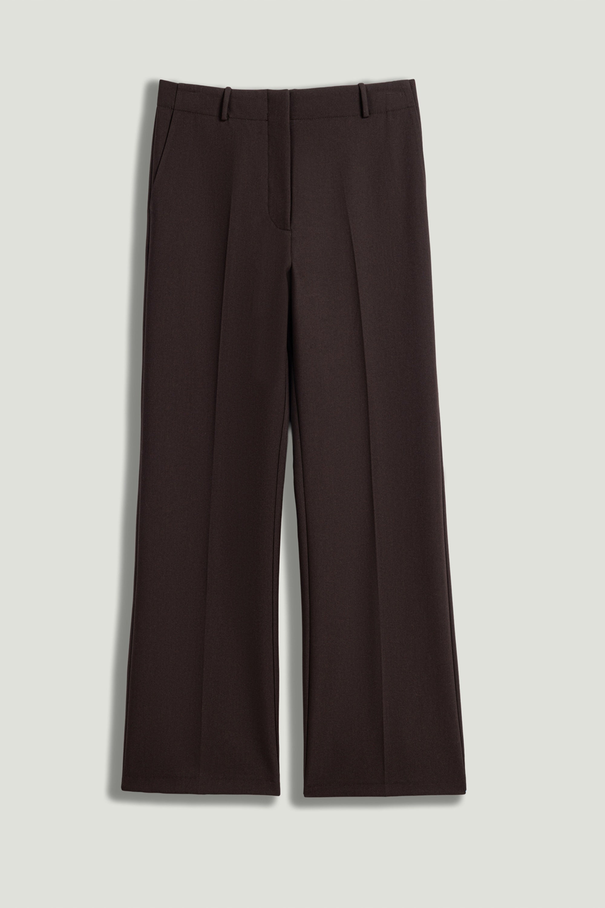 Classic Mid-Rise Tailored Pants