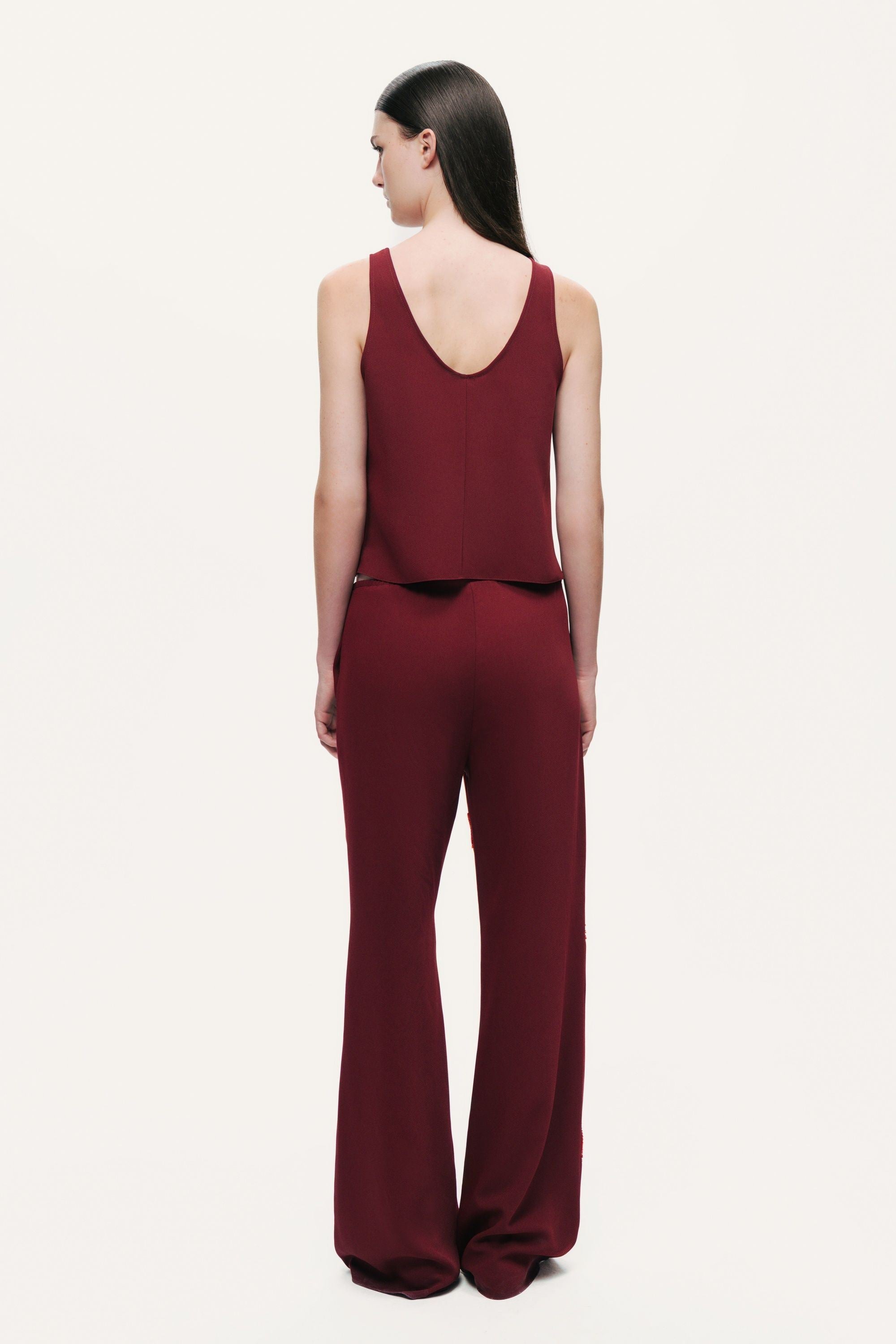 Embellished Bootcut Pants