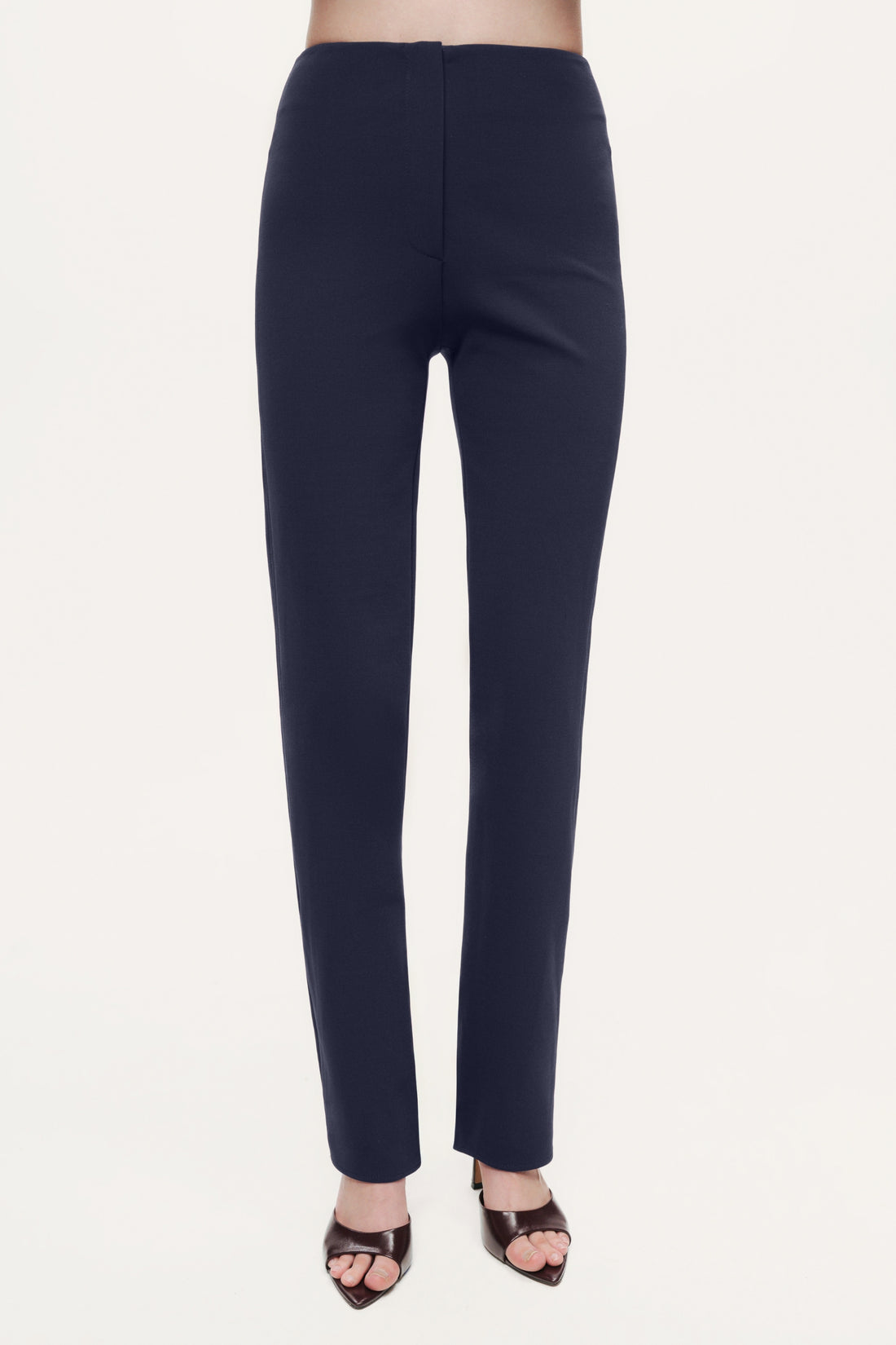 Split-Hem Straight Pants