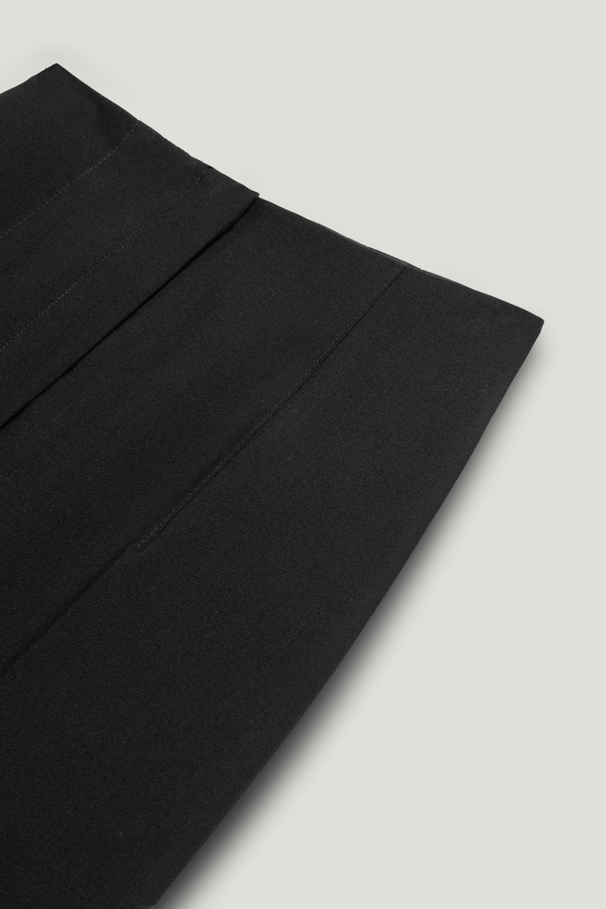 Cuffed Wide-Leg Trousers