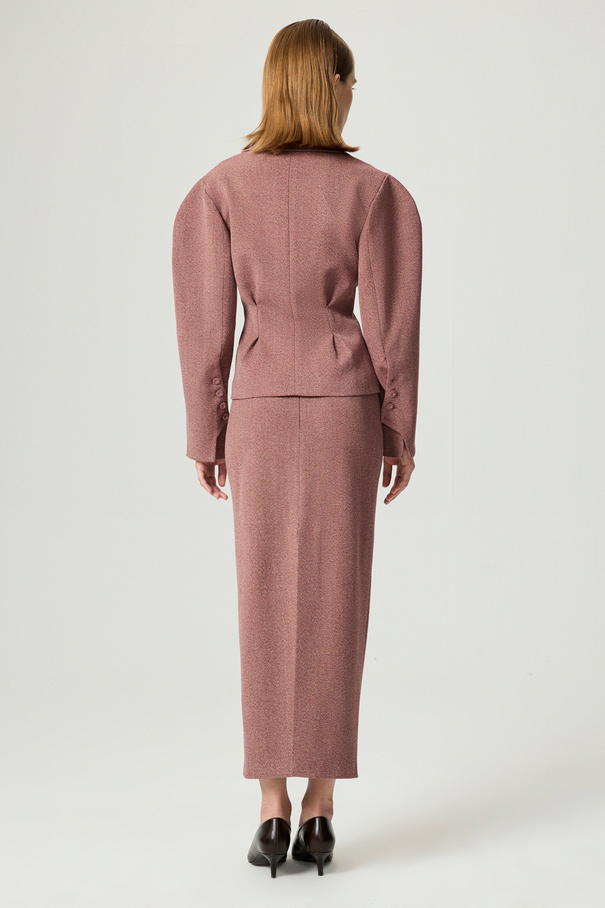 Slit Detail Tailored Maxi Skirt