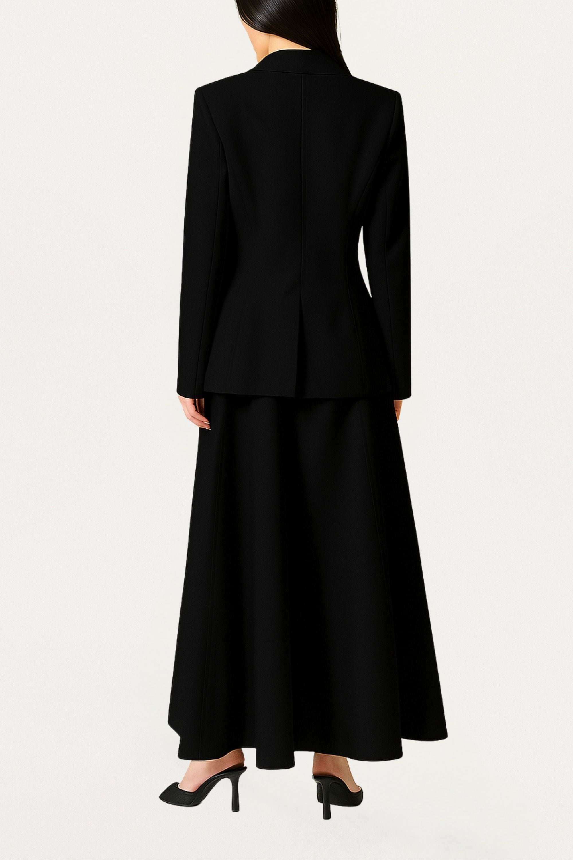 Sculpted Single-Button Tailored Jacket