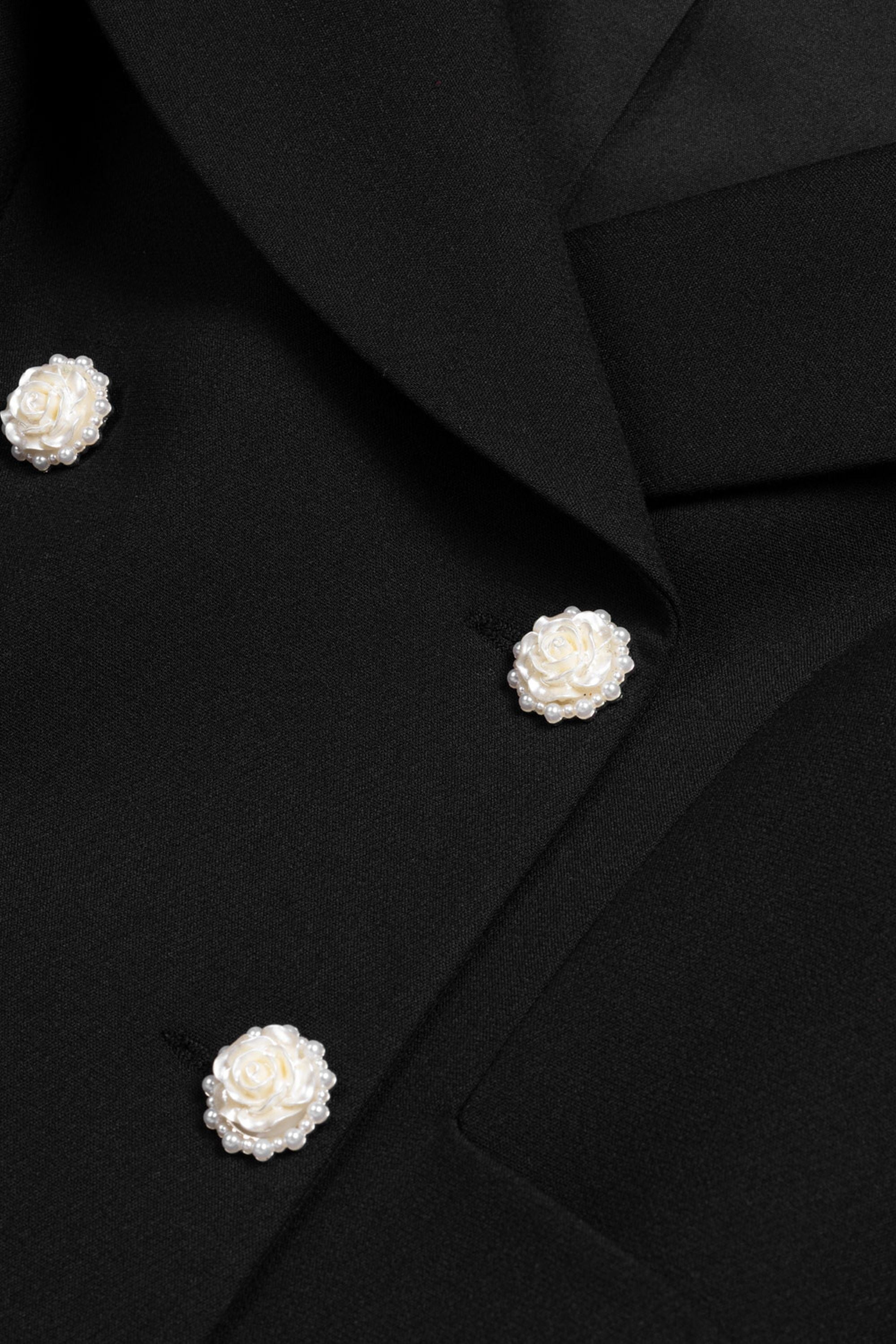 Double-Breasted Structured Jacket