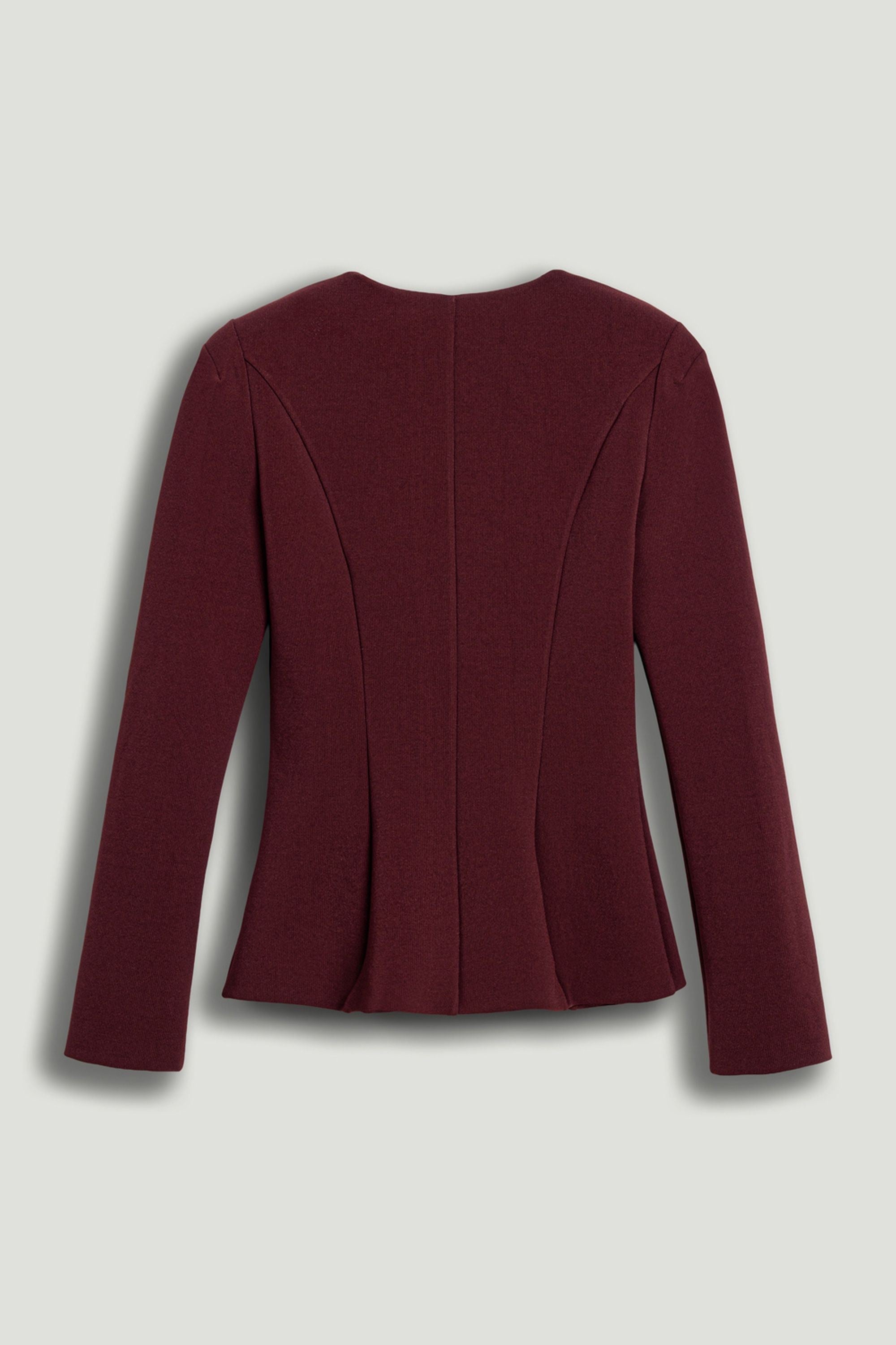 Zip-Front Structured Top