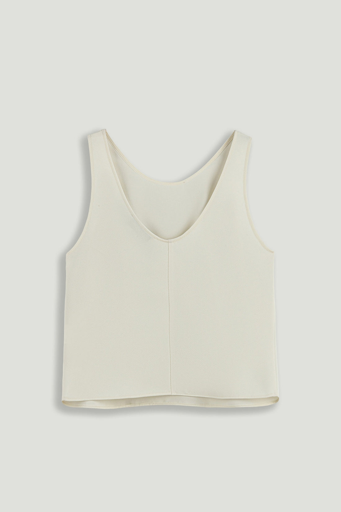 Minimalist Sleeveless Crepe Top