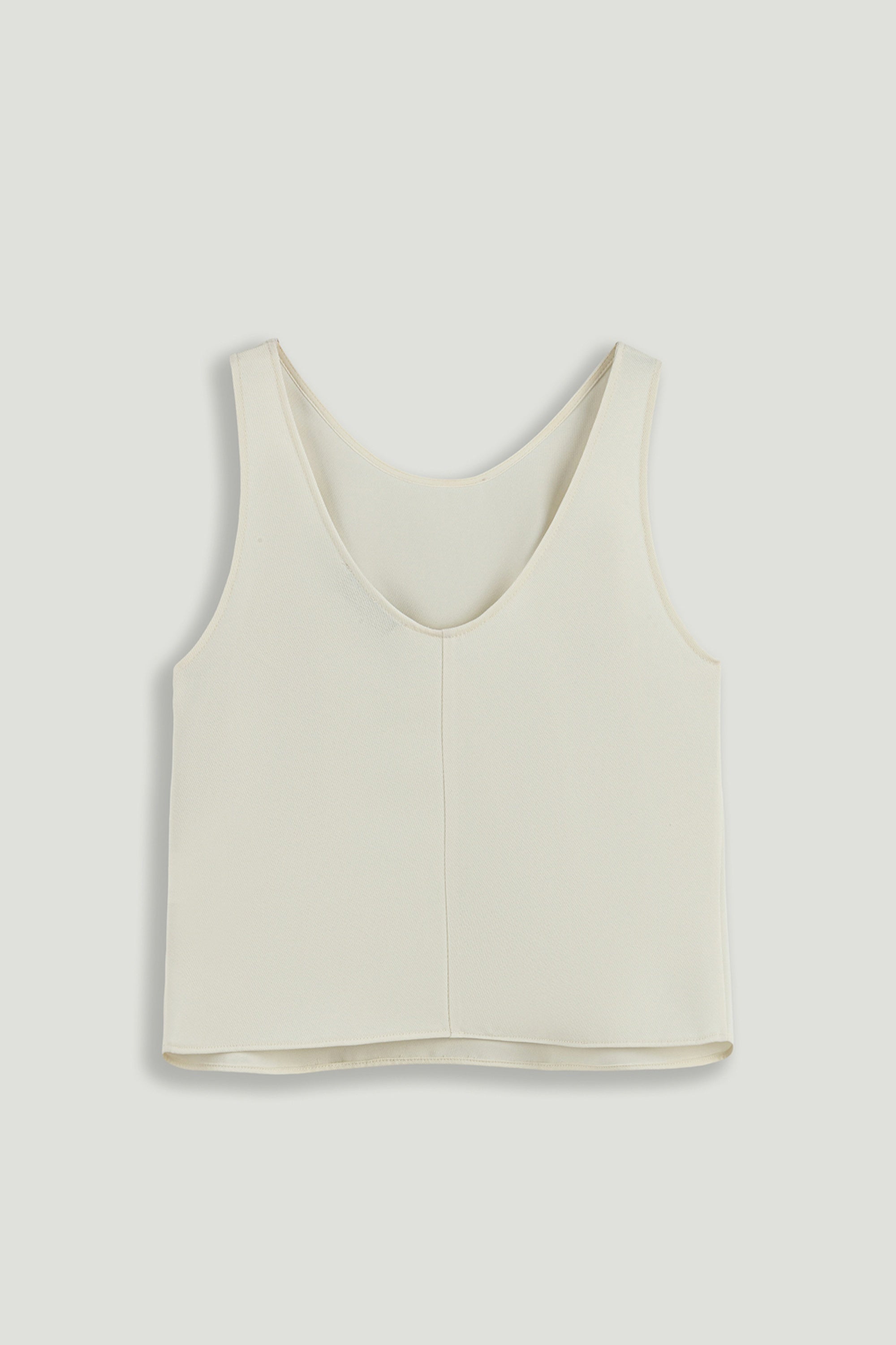 Minimalist Sleeveless Crepe Top