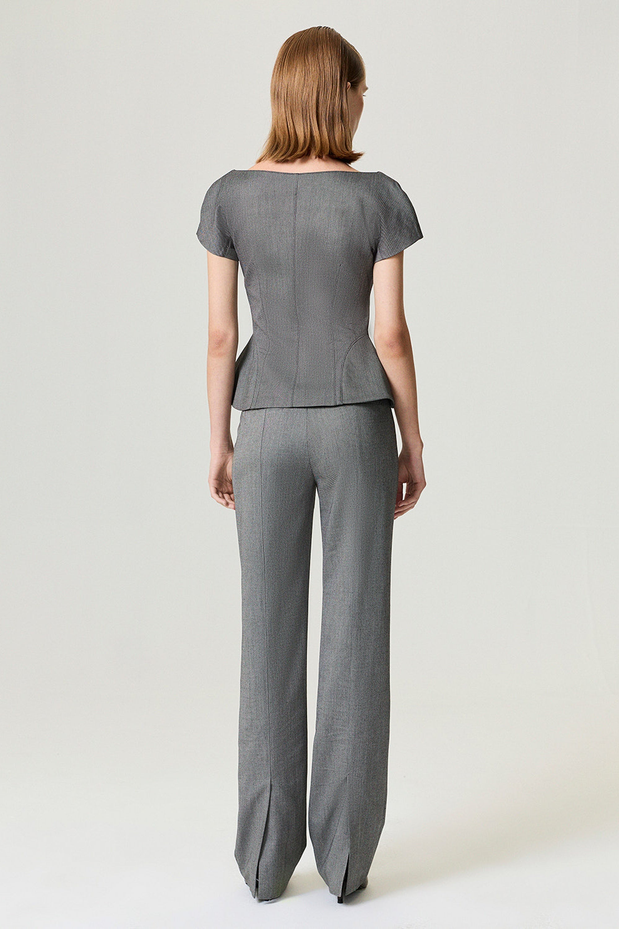 Double-Breasted V-Neck Tailored Vest