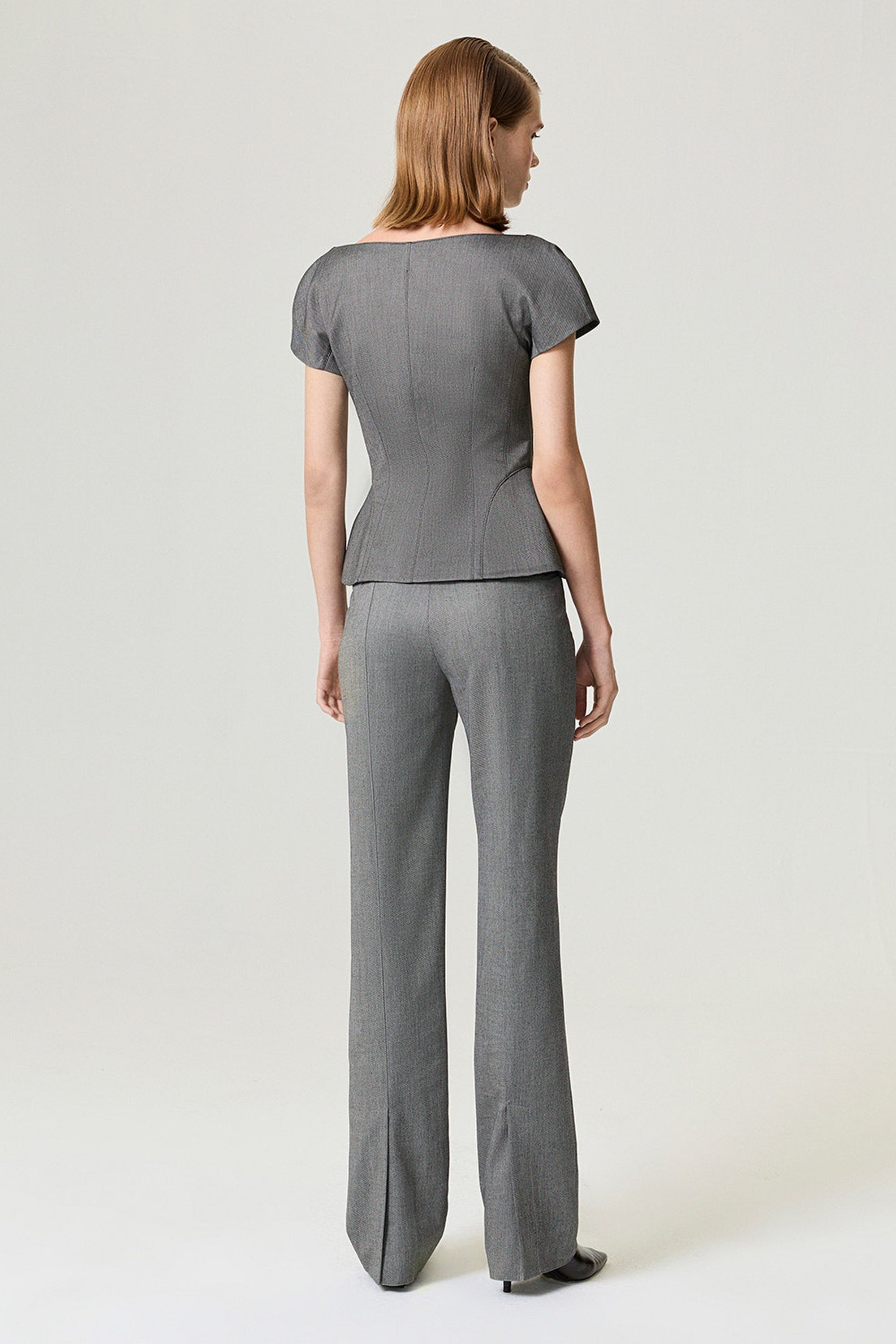 Double-Breasted V-Neck Tailored Vest