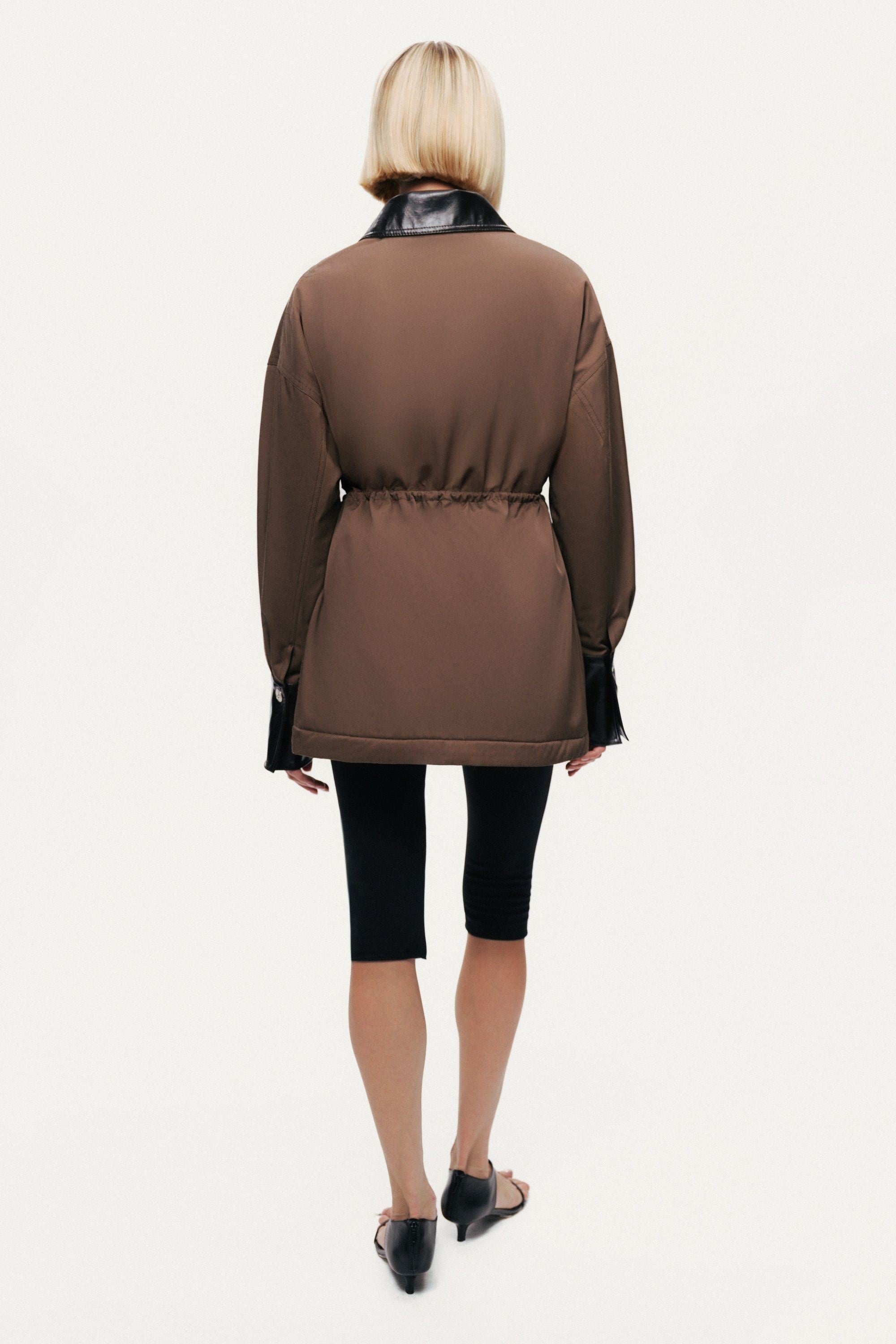 Contrast Collar Utility Jacket