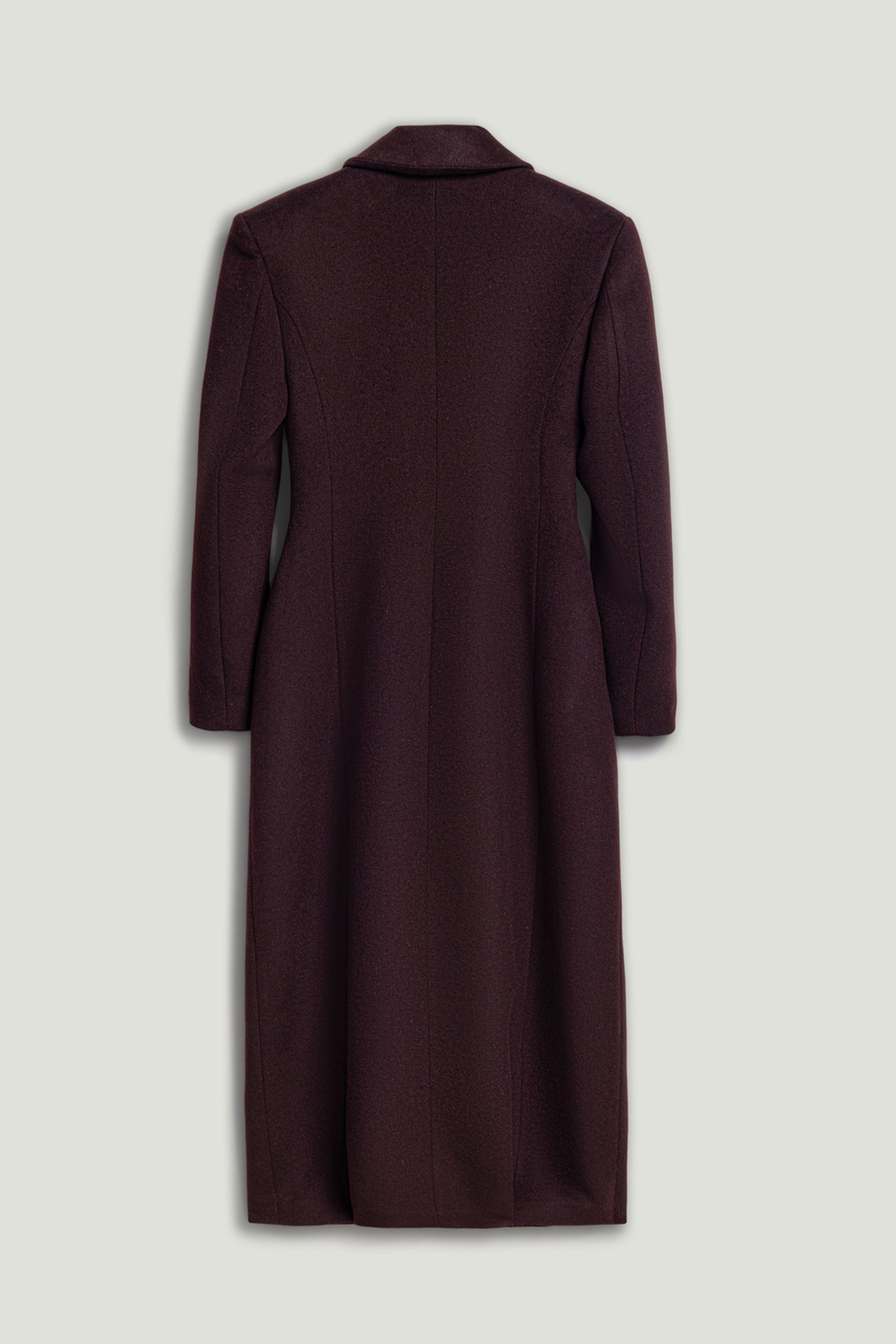 Tailored Double-Breasted Maxi Coat