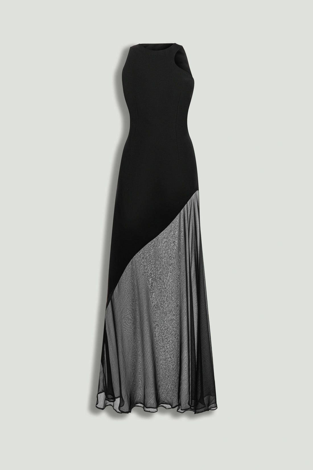 Sheer Detail Maxi Dress