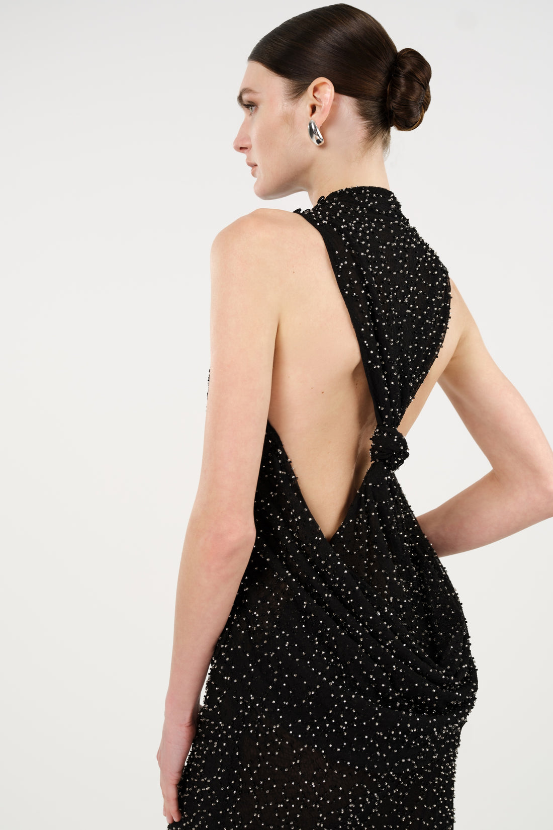 Stone Embellished Maxi Dress
