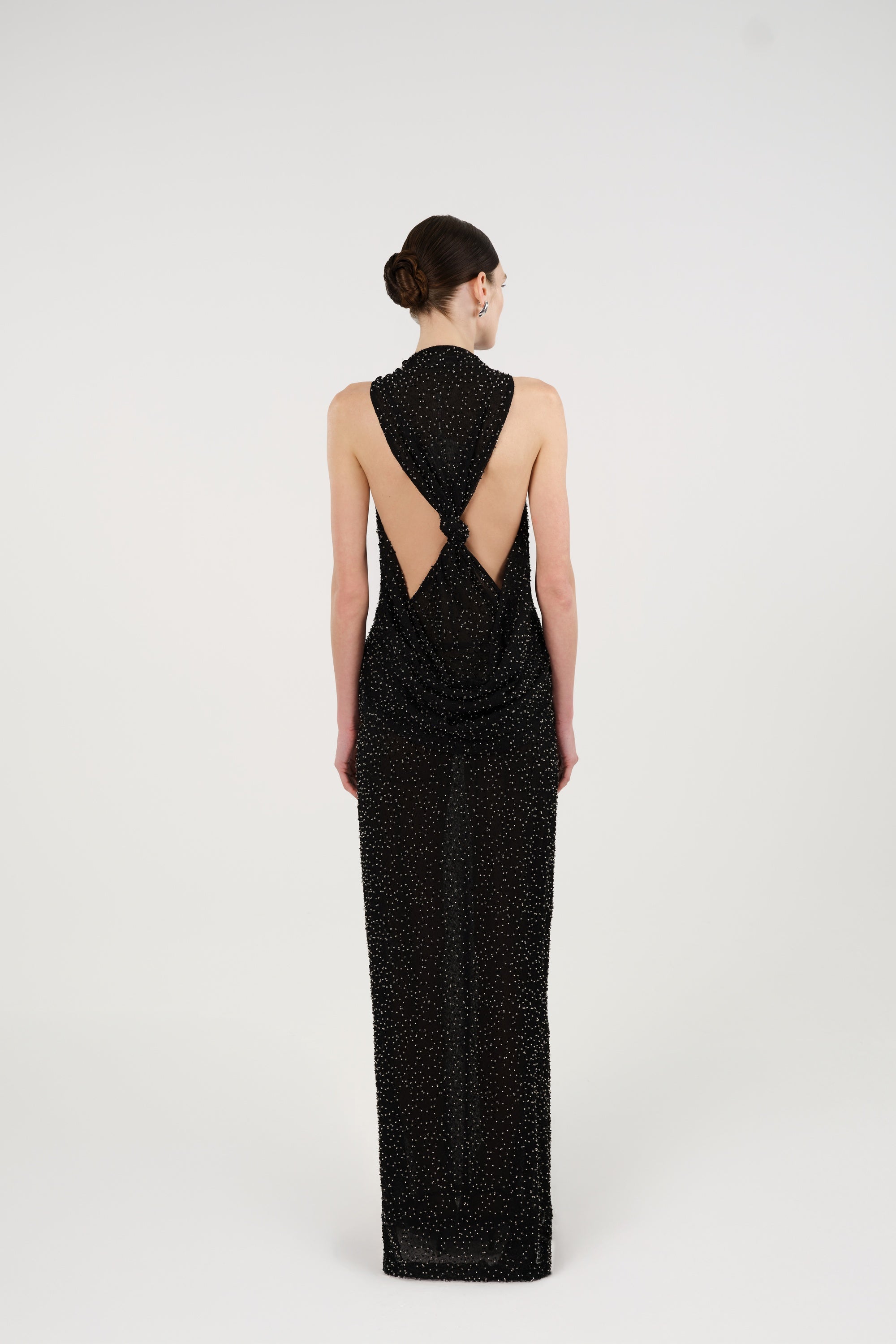 Stone Embellished Maxi Dress