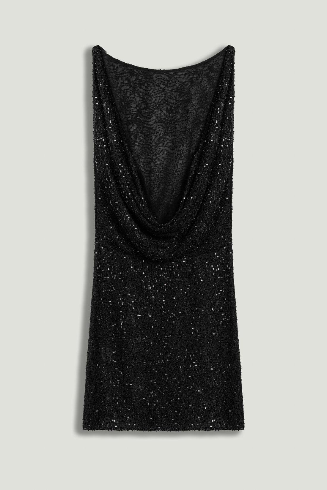 Sequin Open Back Mini Dress