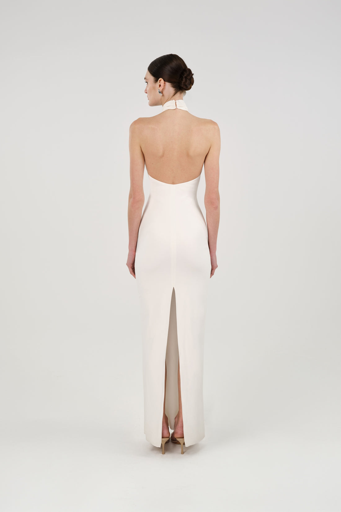Cut-Out Detail Embellished Maxi Dress
