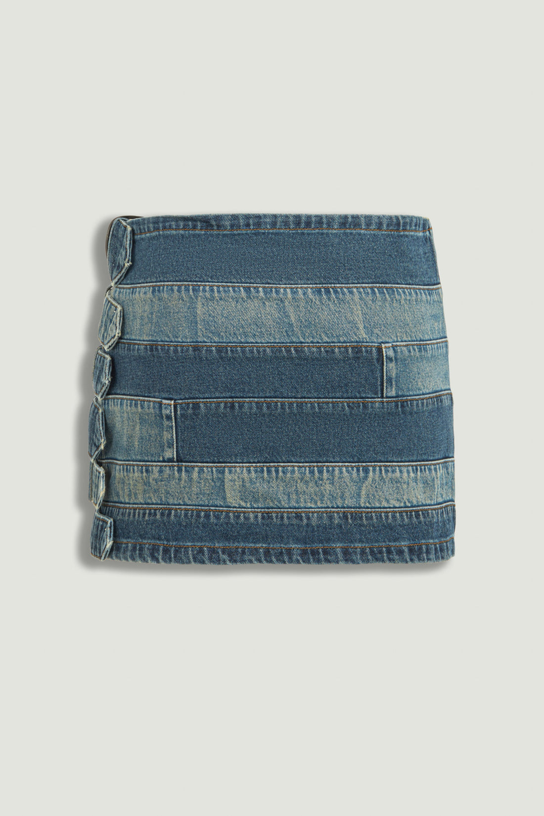 Indigo Denim Mini Skirt