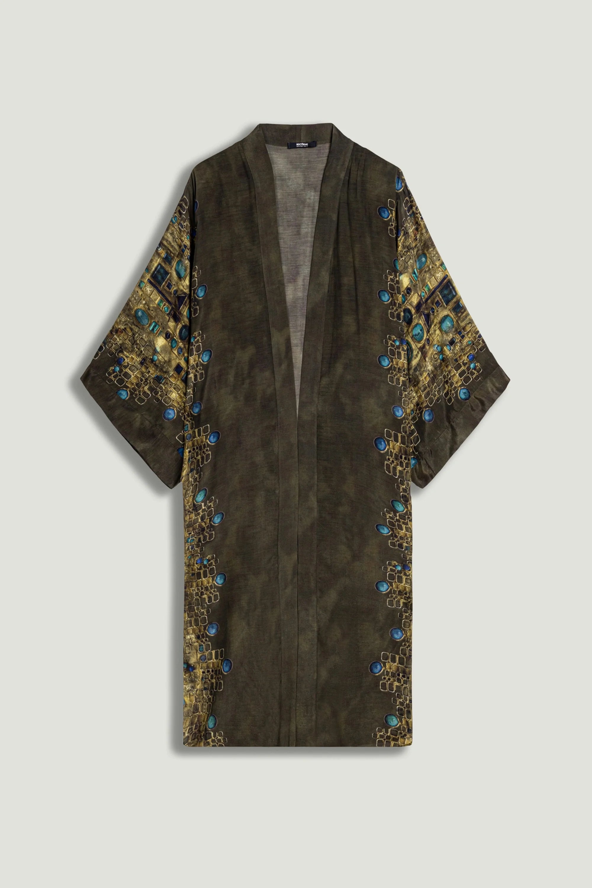 Printed Long Kimono