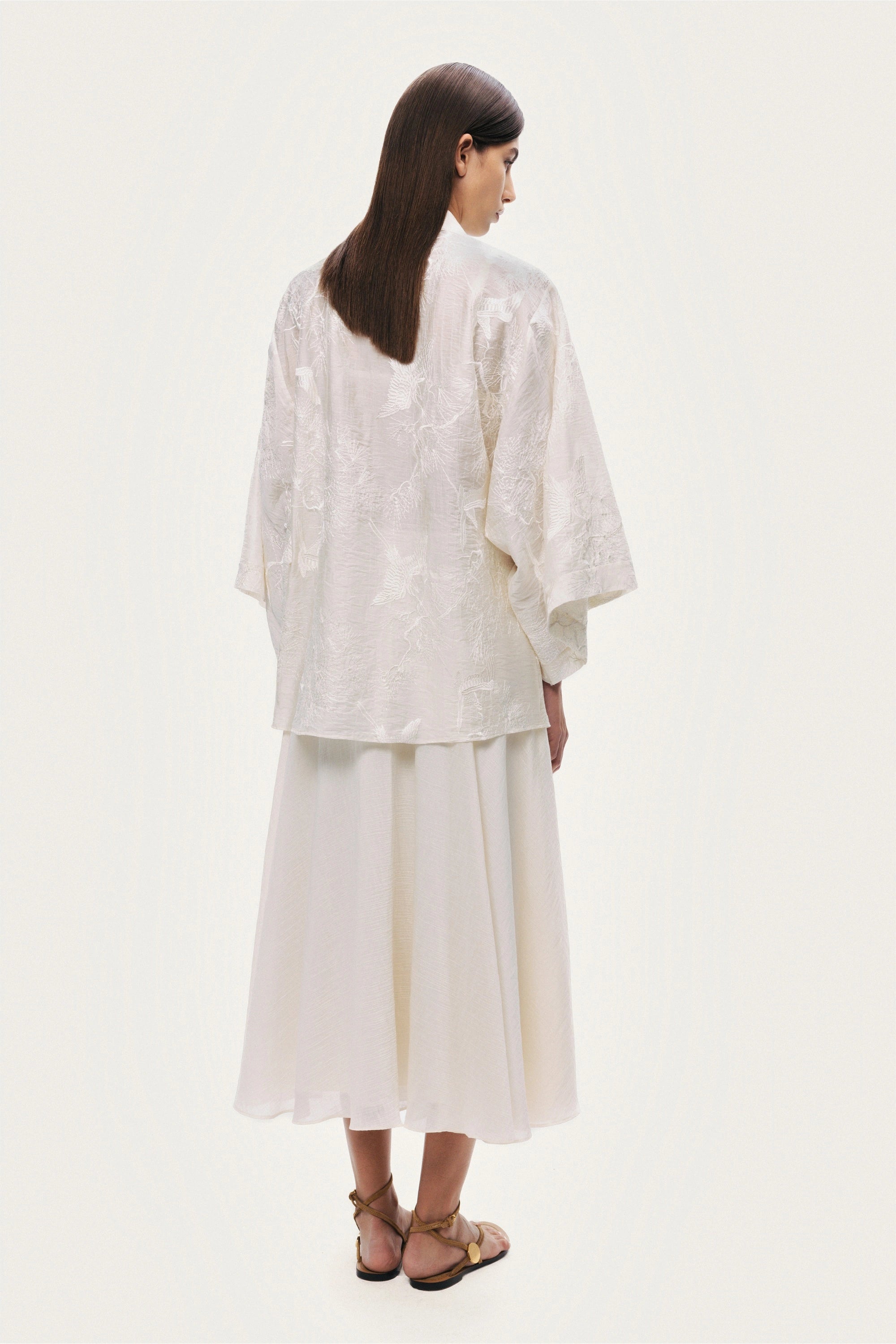Textured Jacquard Kimono