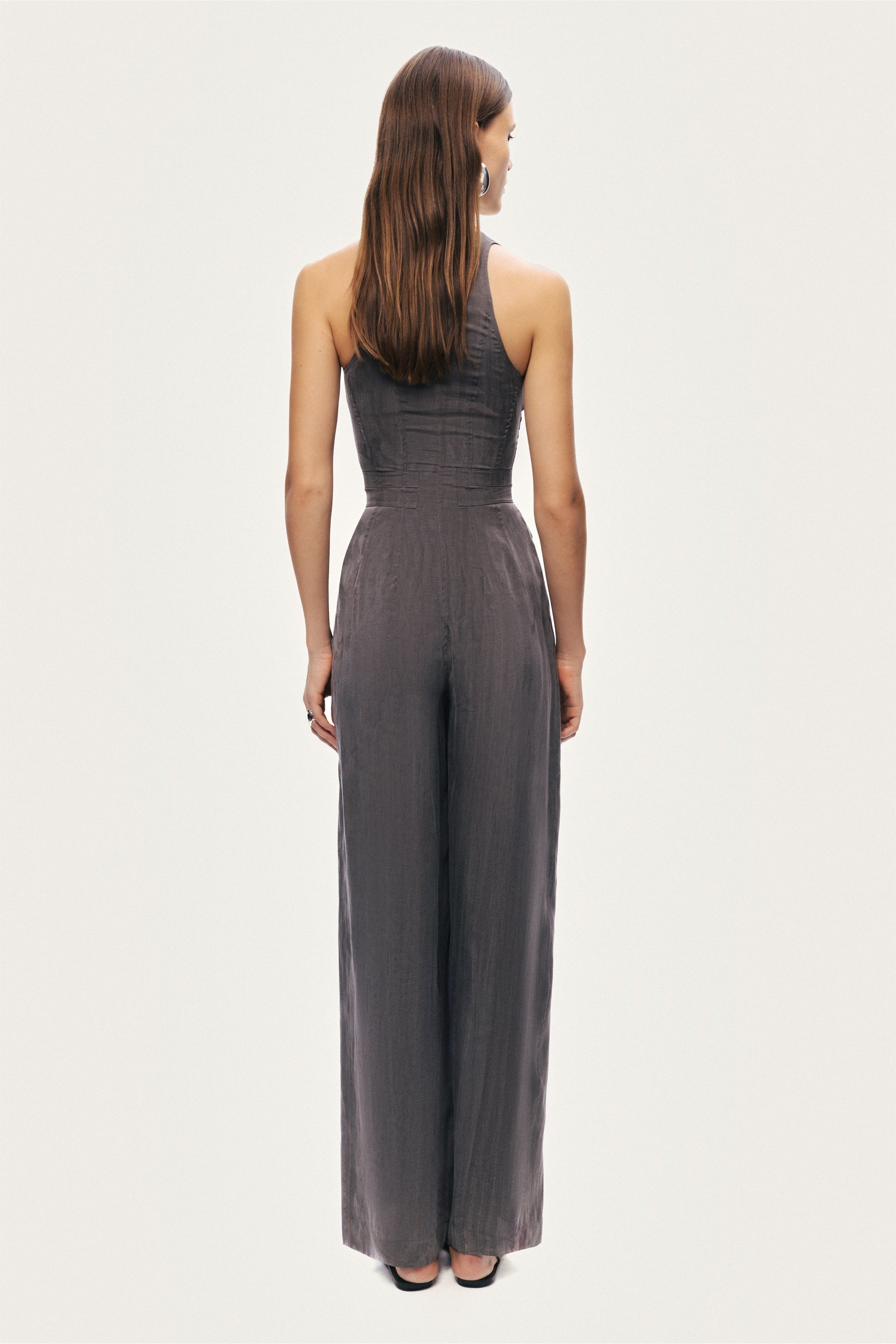 Metal Belt Detail Jumpsuit