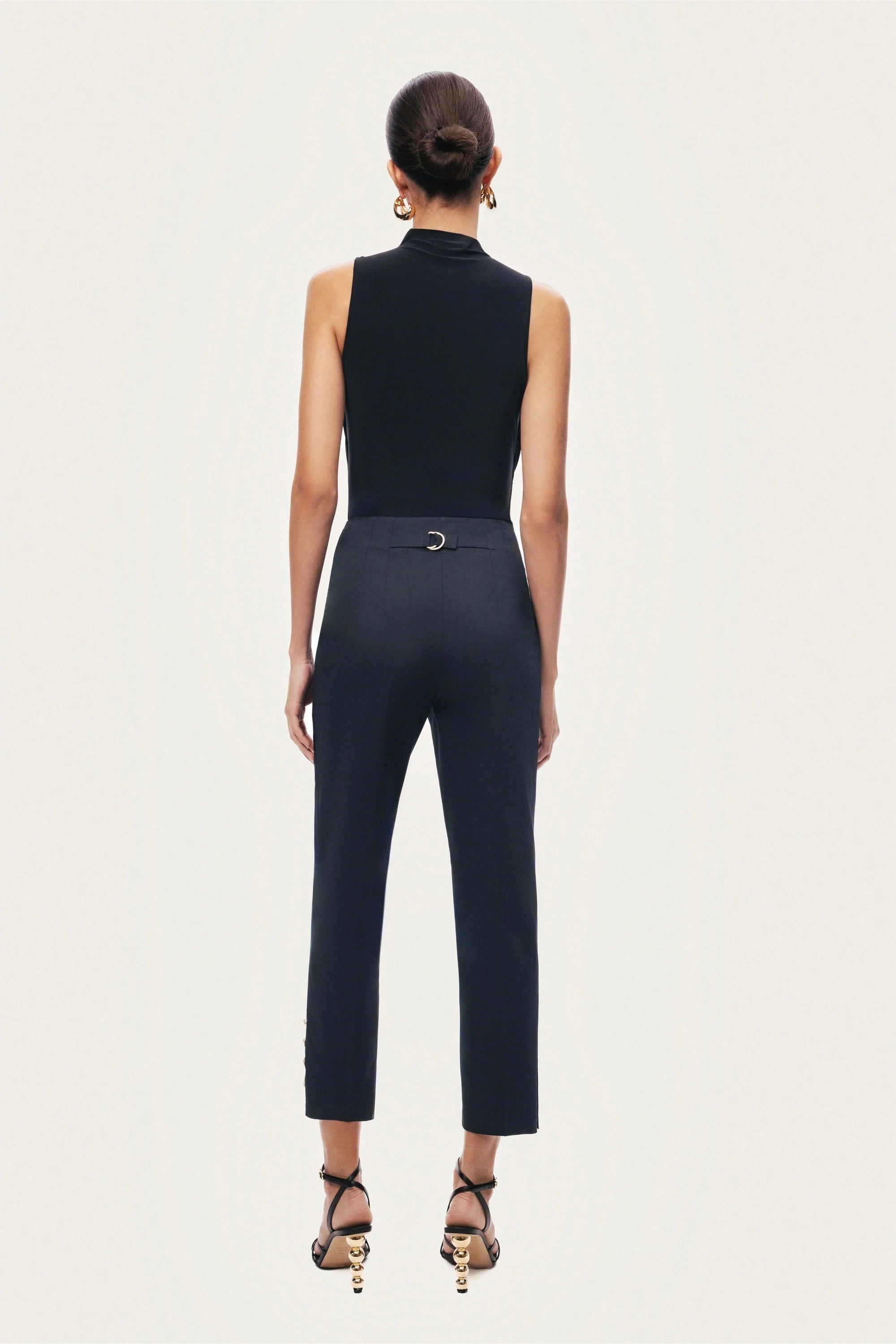 Draped Mesh-Panel Bodysuit