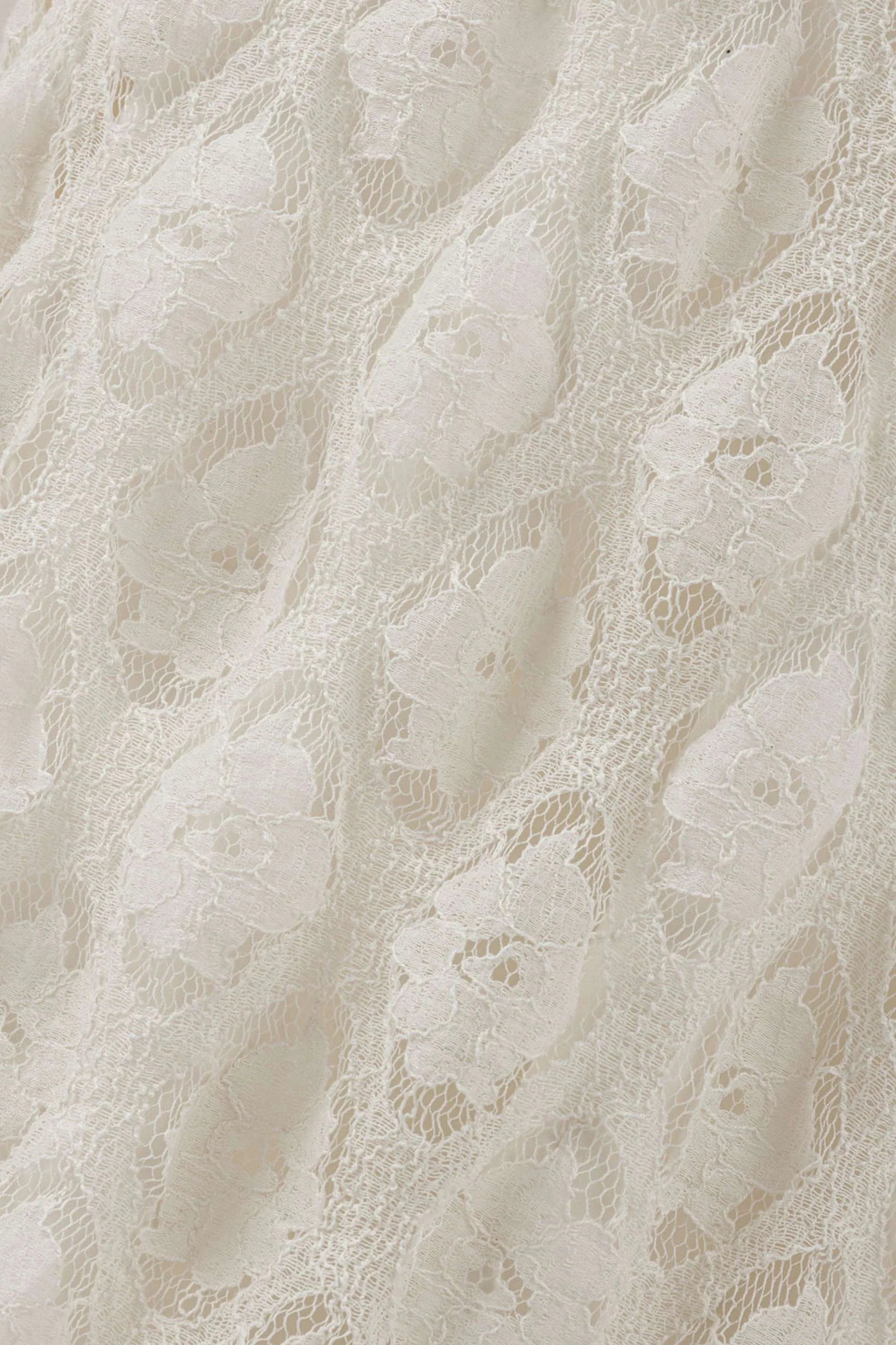 High-Neck Lace Maxi Dress