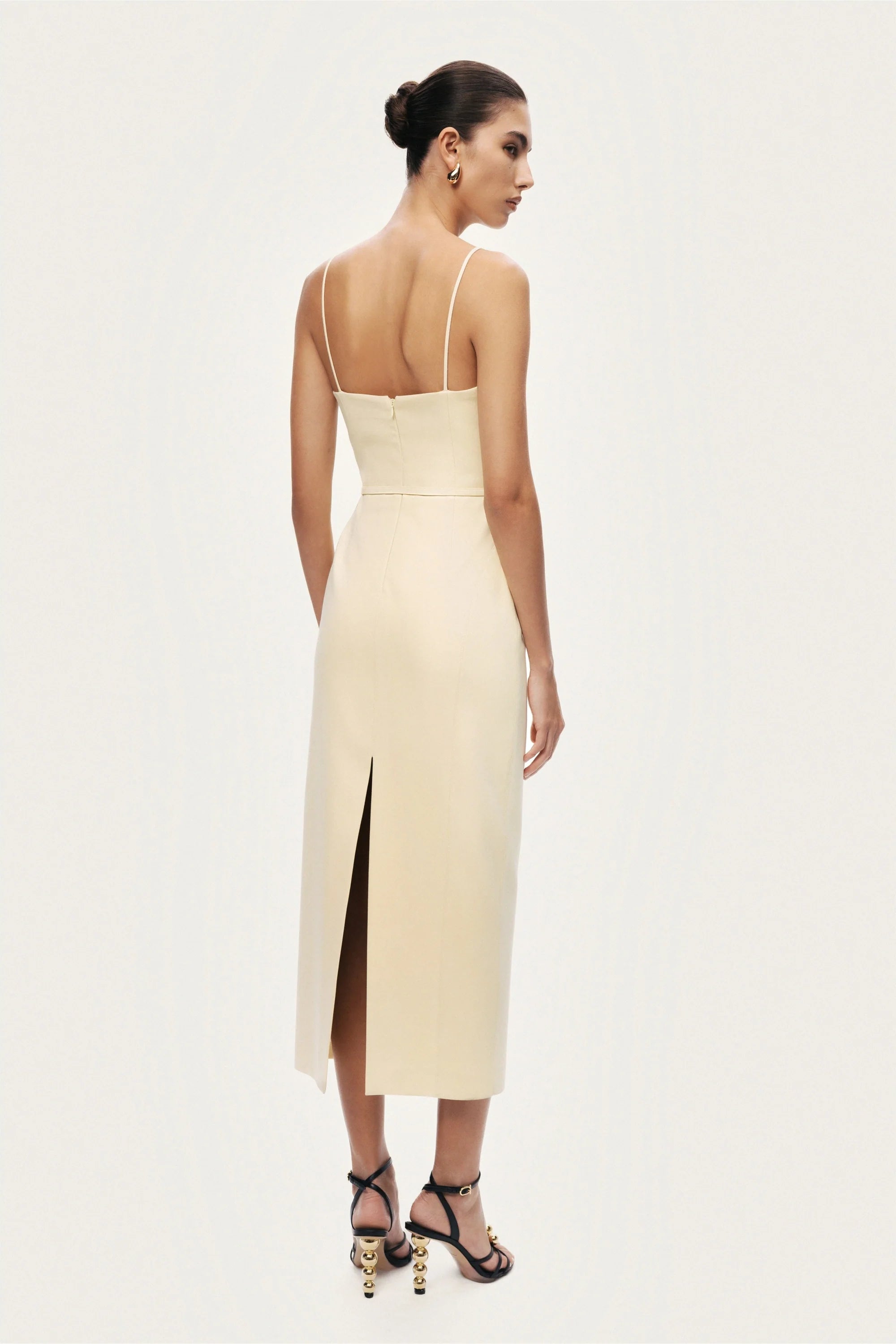 Strappy Belted Midi Dress