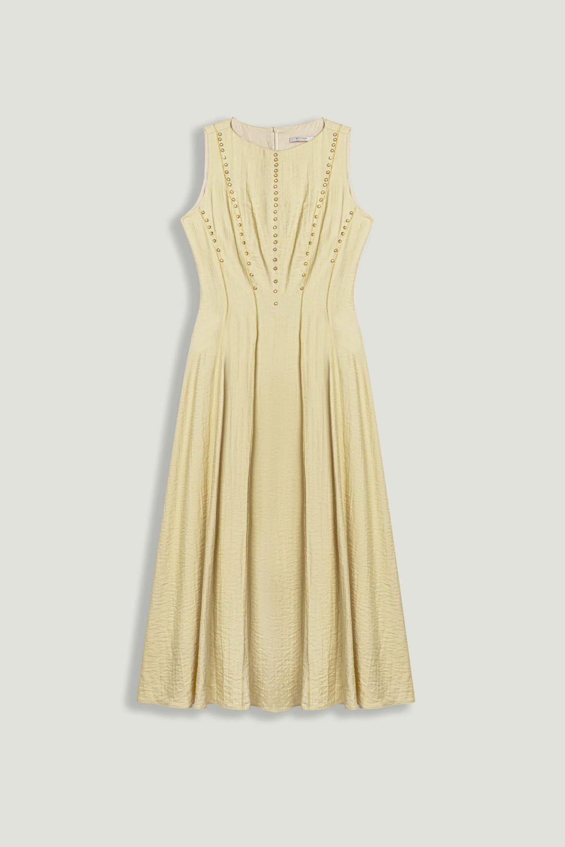 Sleeveless Textured Midi Dress