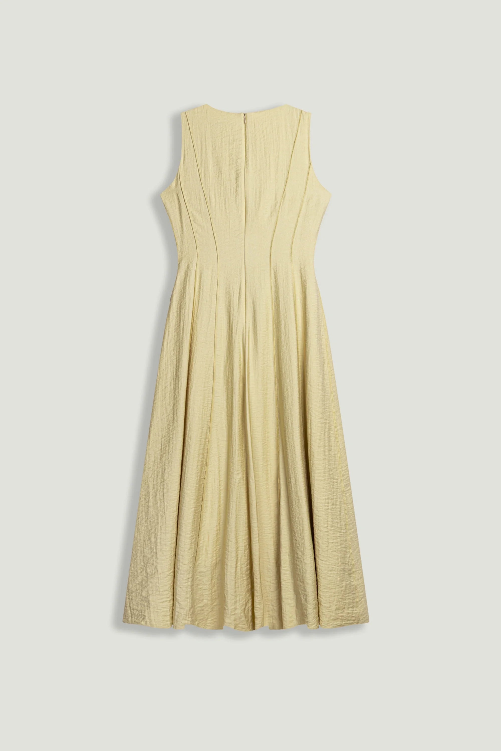 Sleeveless Textured Midi Dress