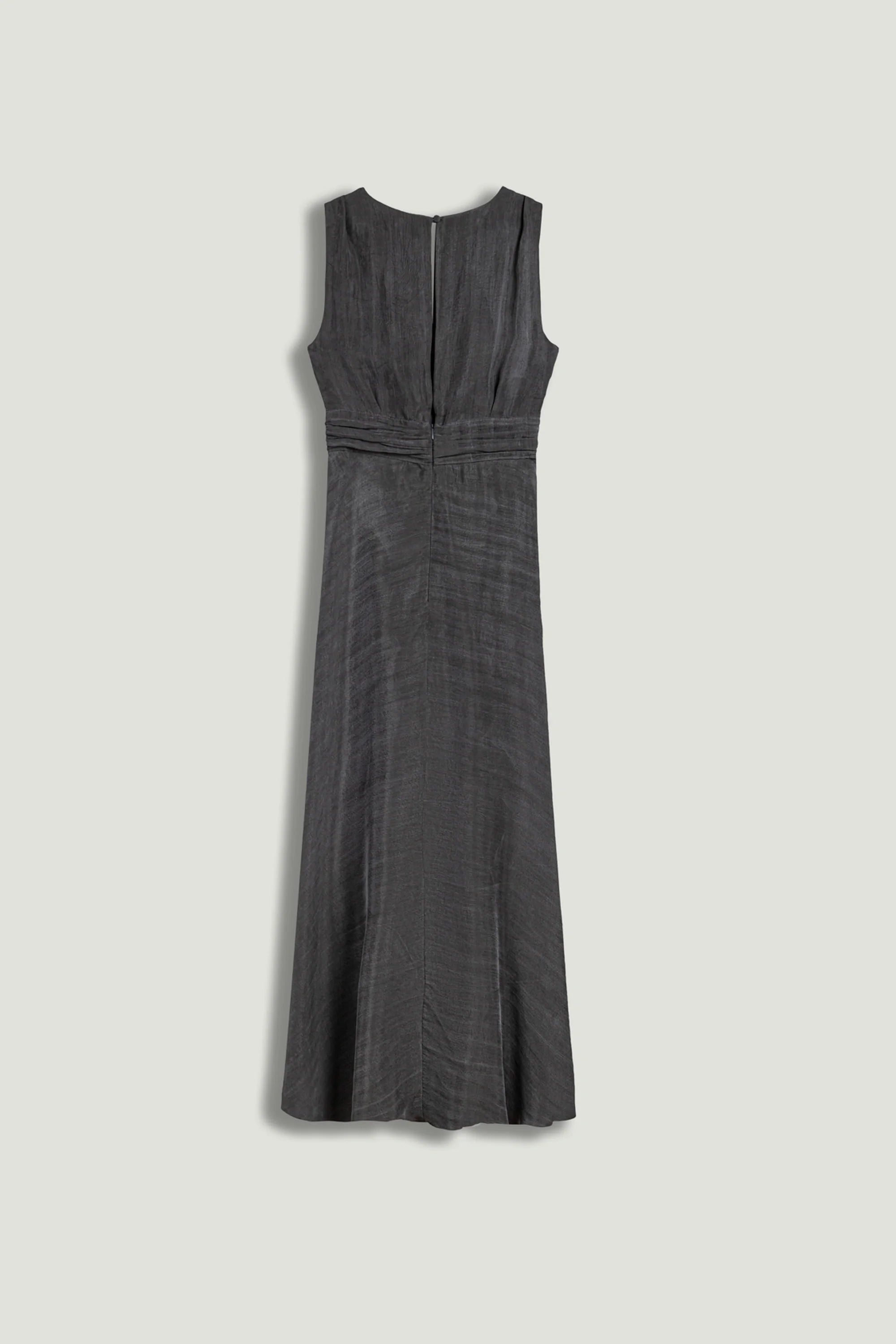 V-Neck Sleeveless Midi Dress