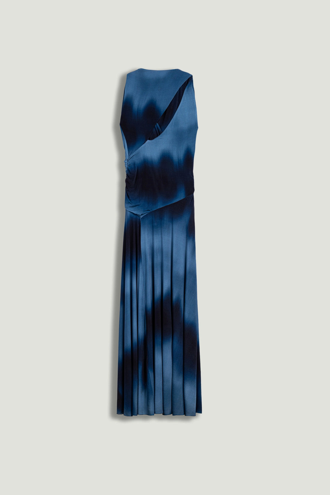 Draped Asymmetric Maxi Dress