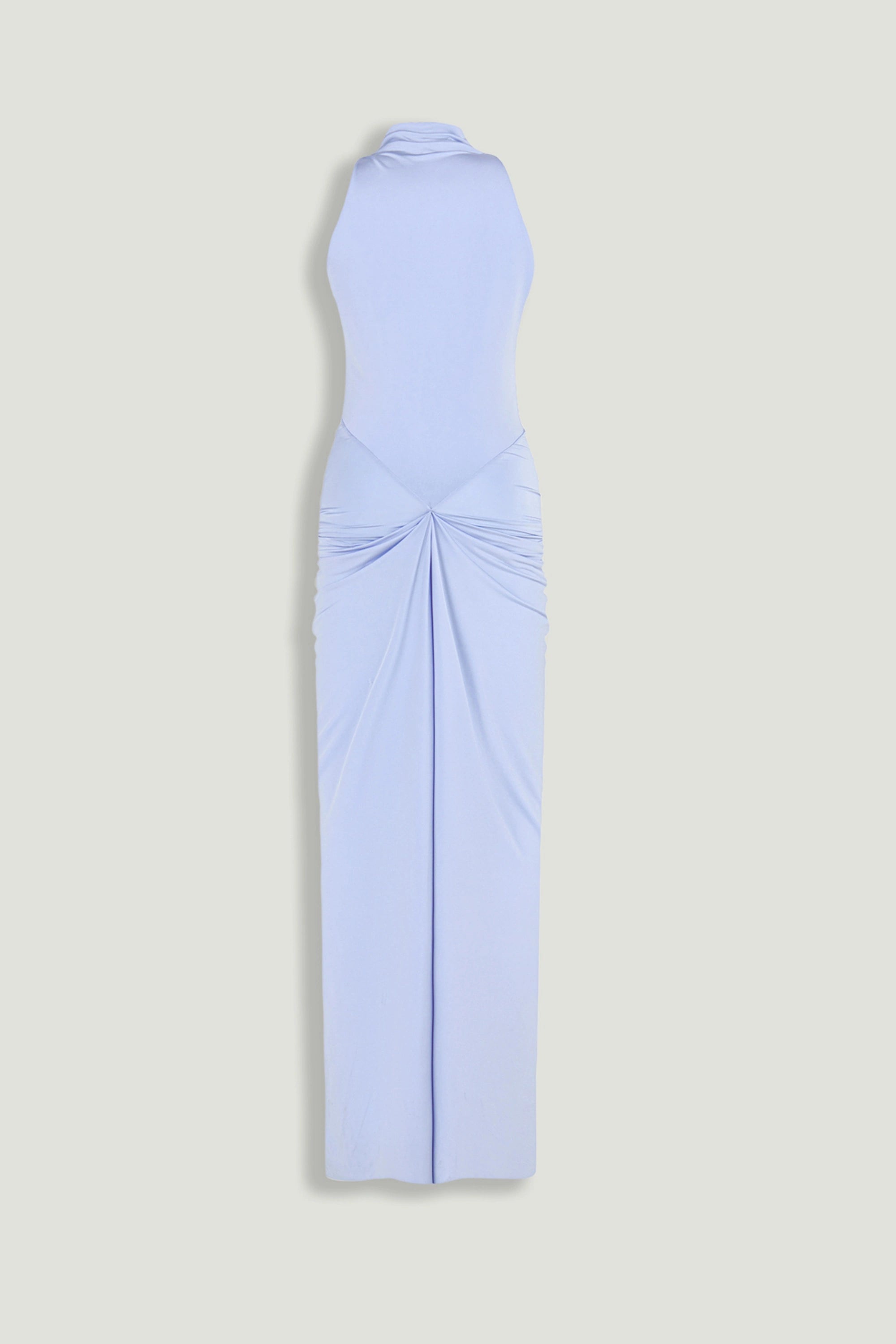 Satin-Finish Midi Dress