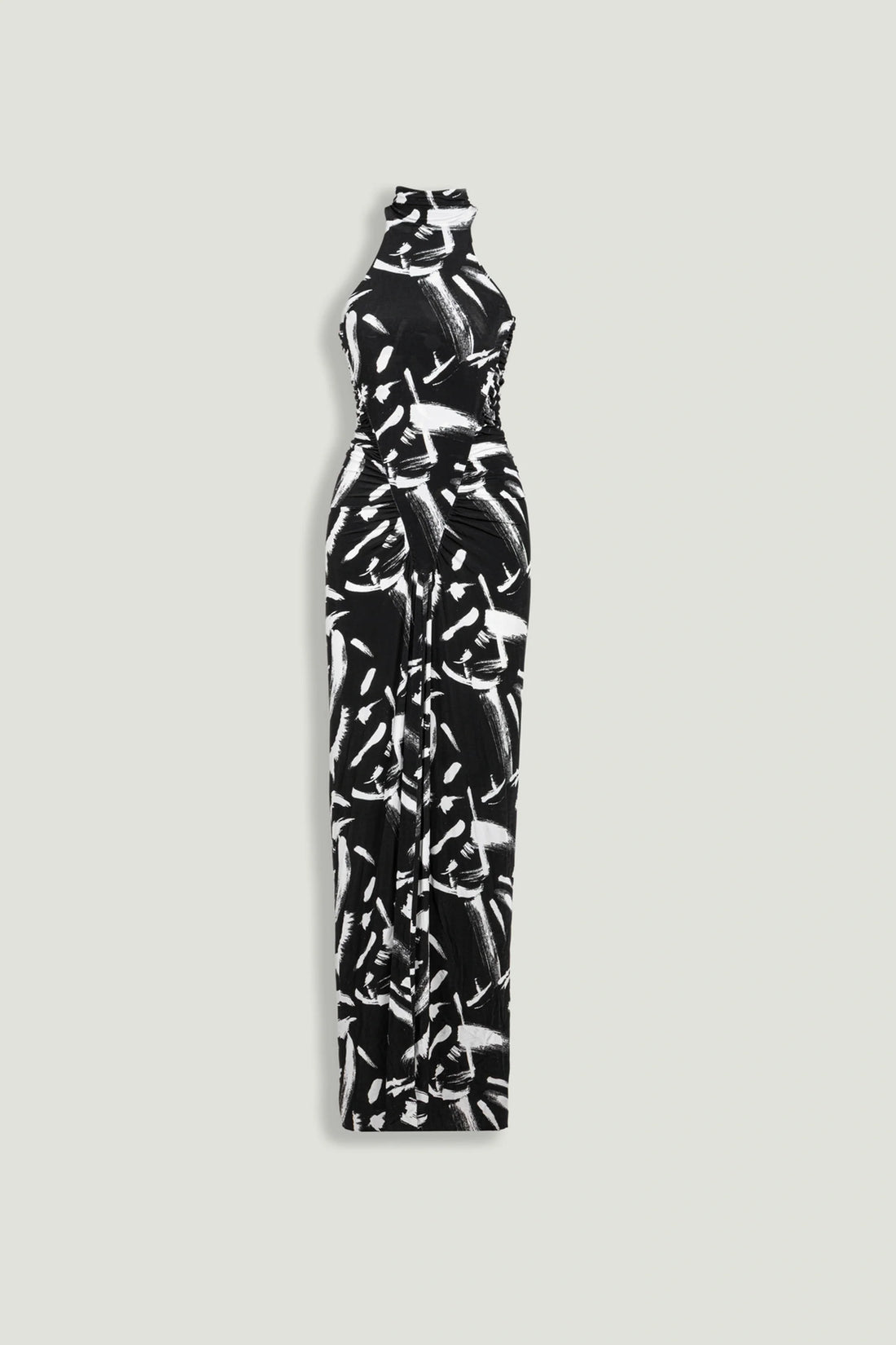Printed Halter Maxi Dress