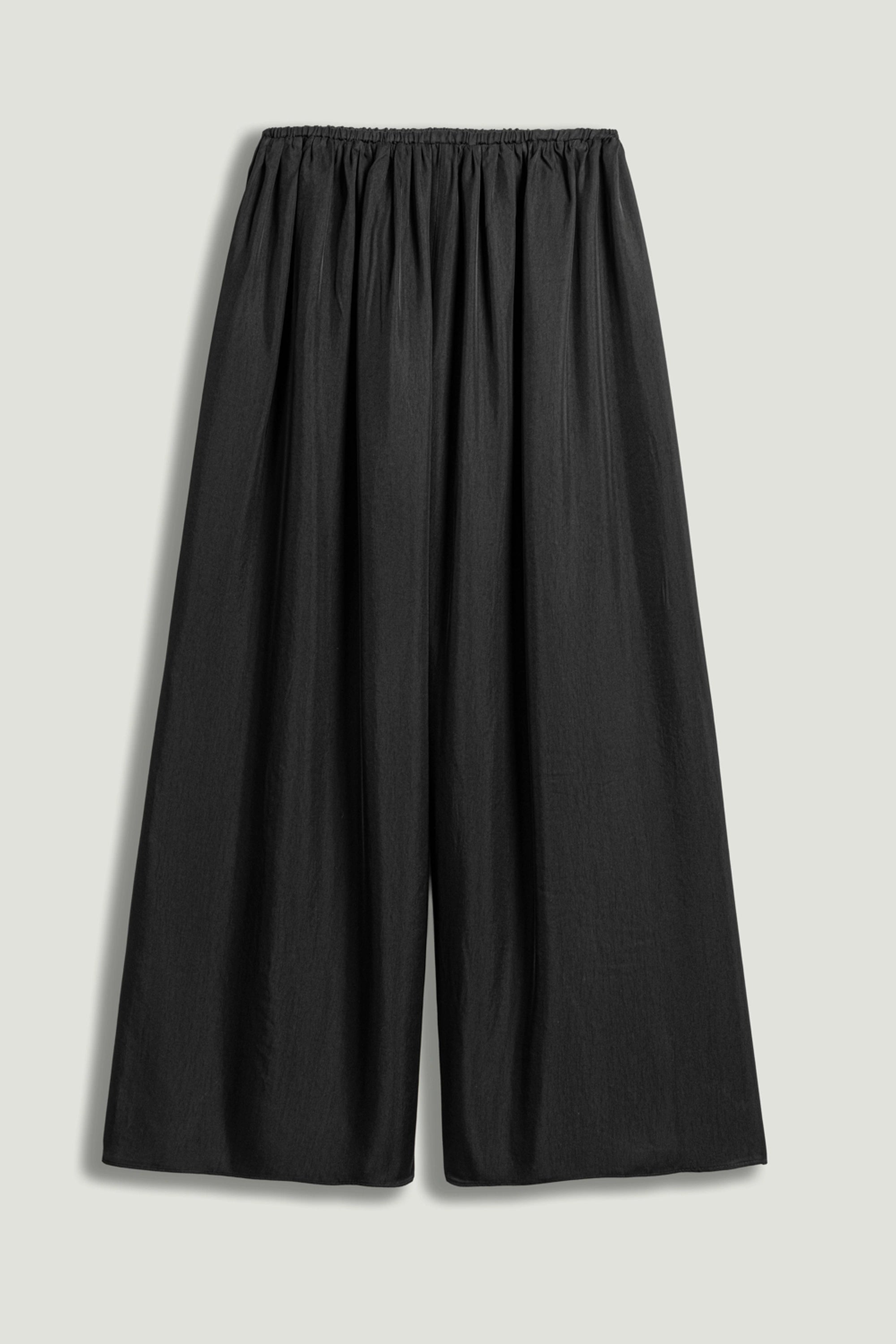 Elasticated Wide-Leg Pants