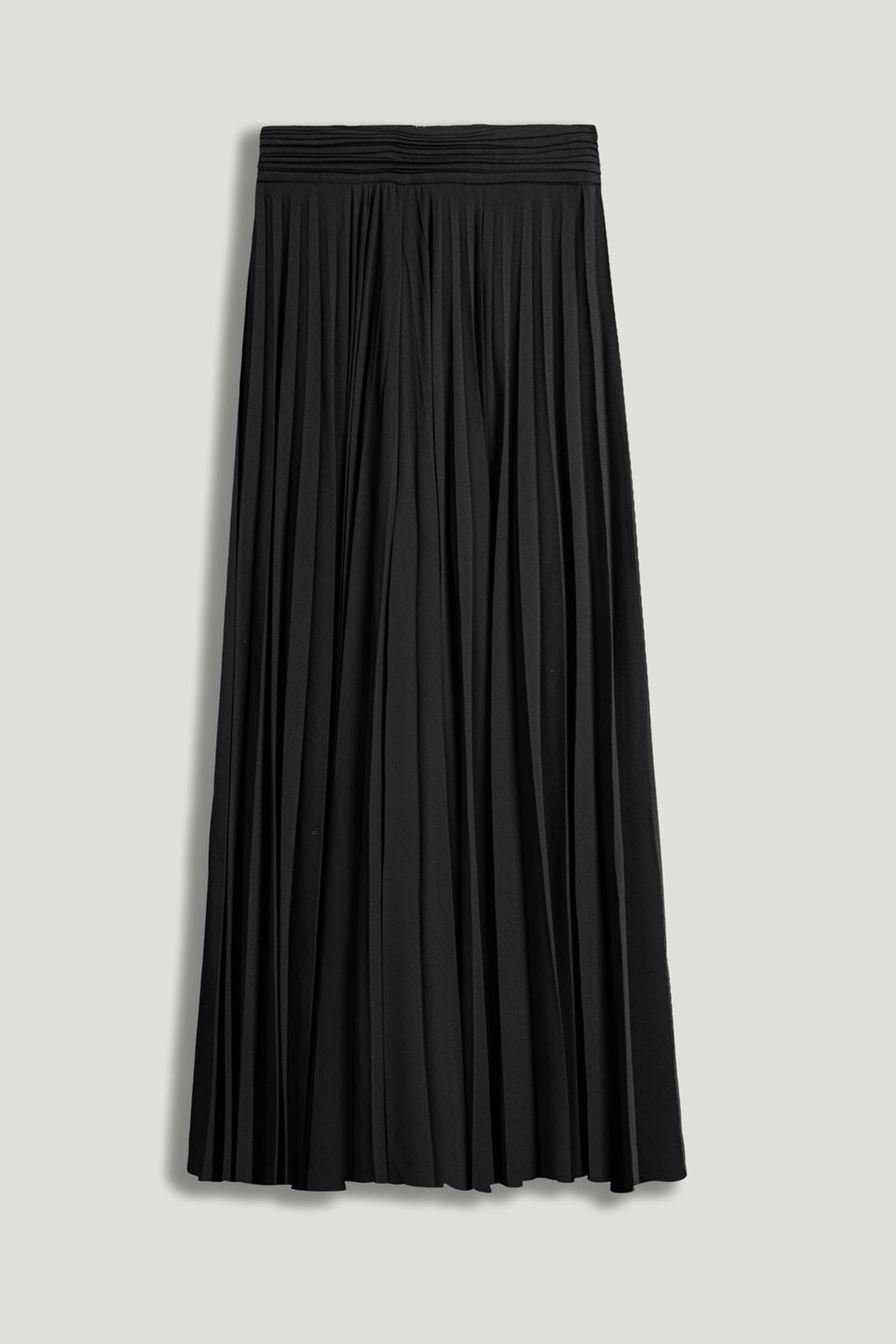 Pleated Chiffon Wide-Leg Pants