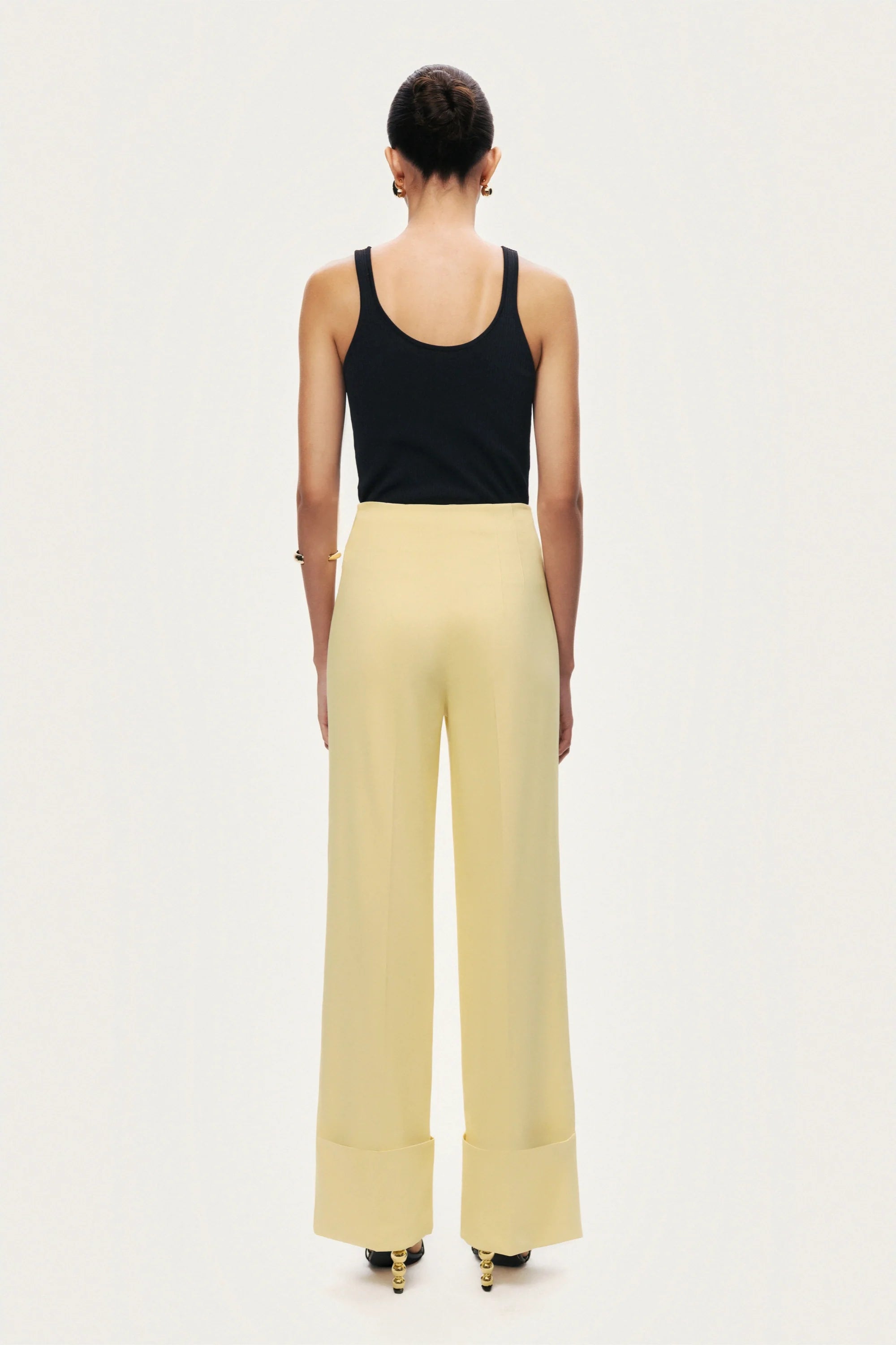 High-Waist Tailored Wide-Leg Pants
