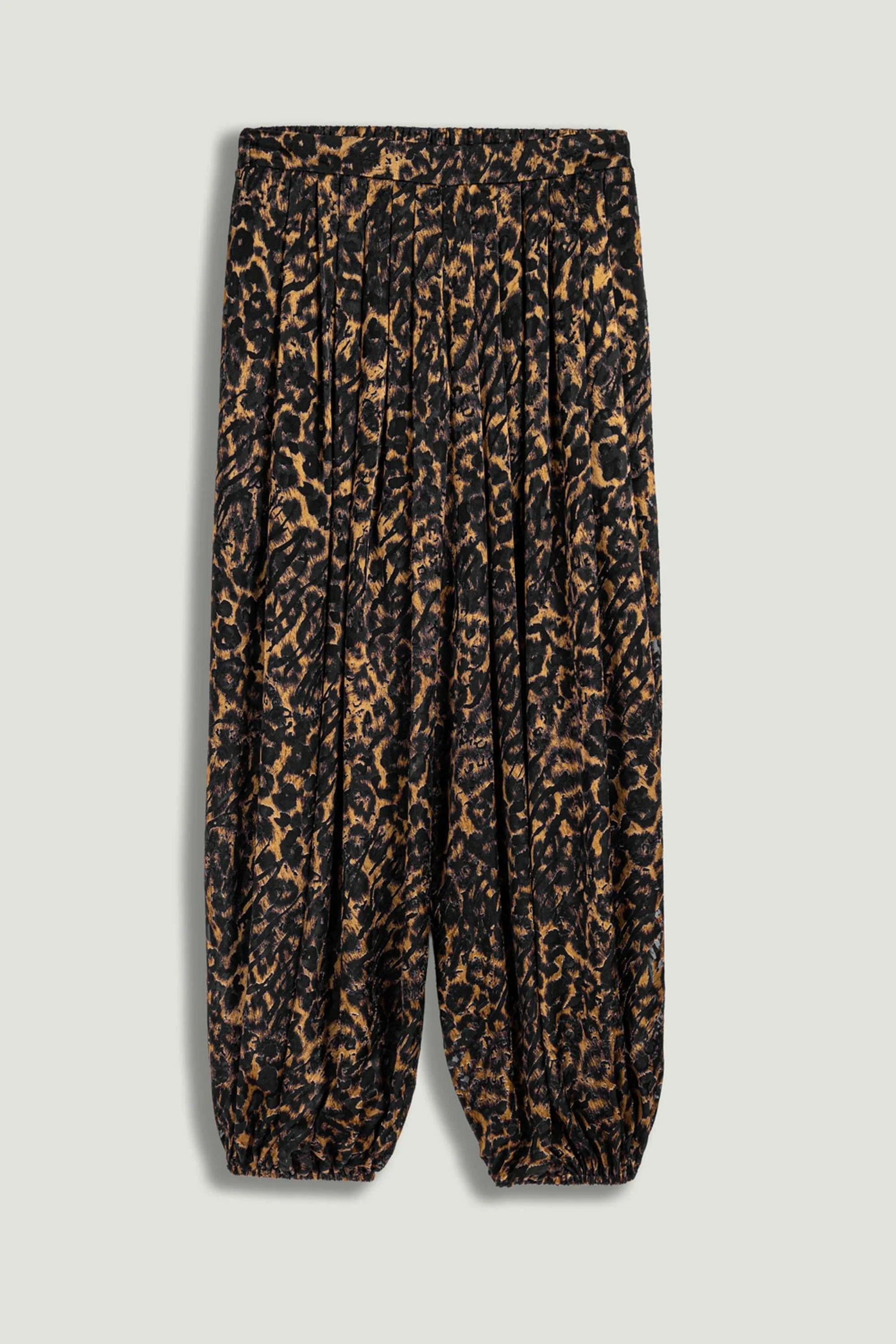 Printed Relaxed Balloon-Leg Pants