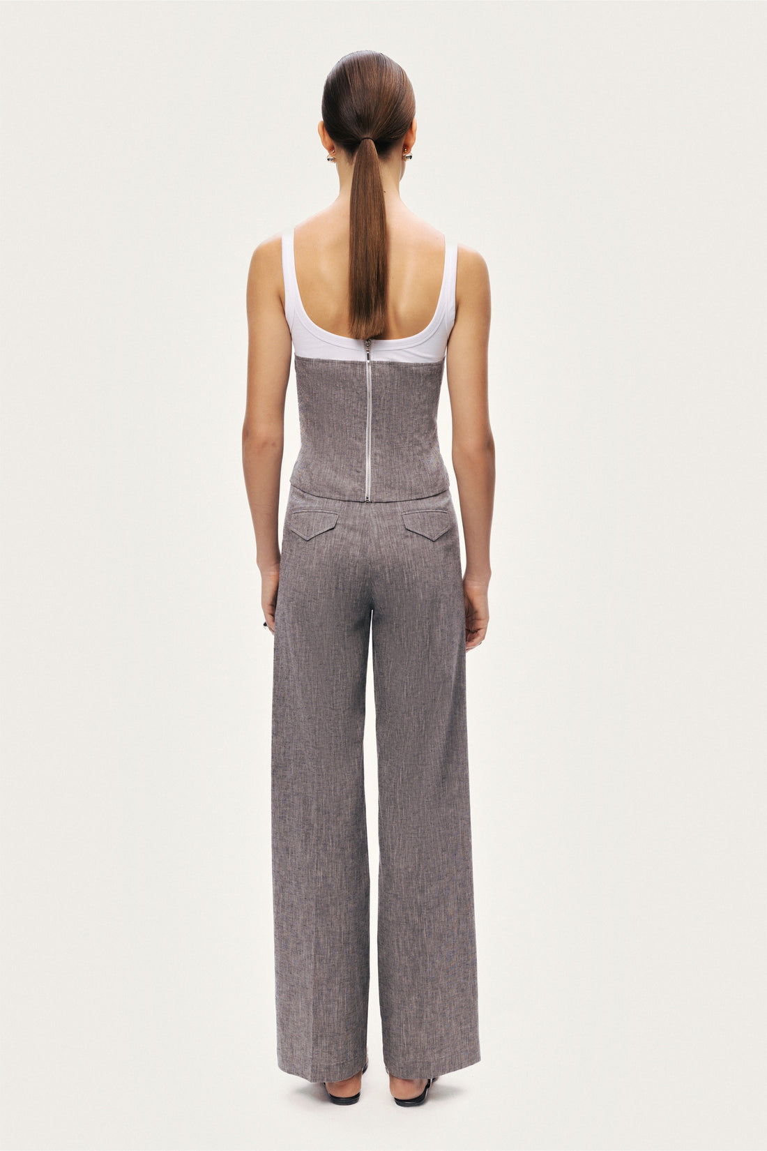 Wide-Leg Tailored Pants