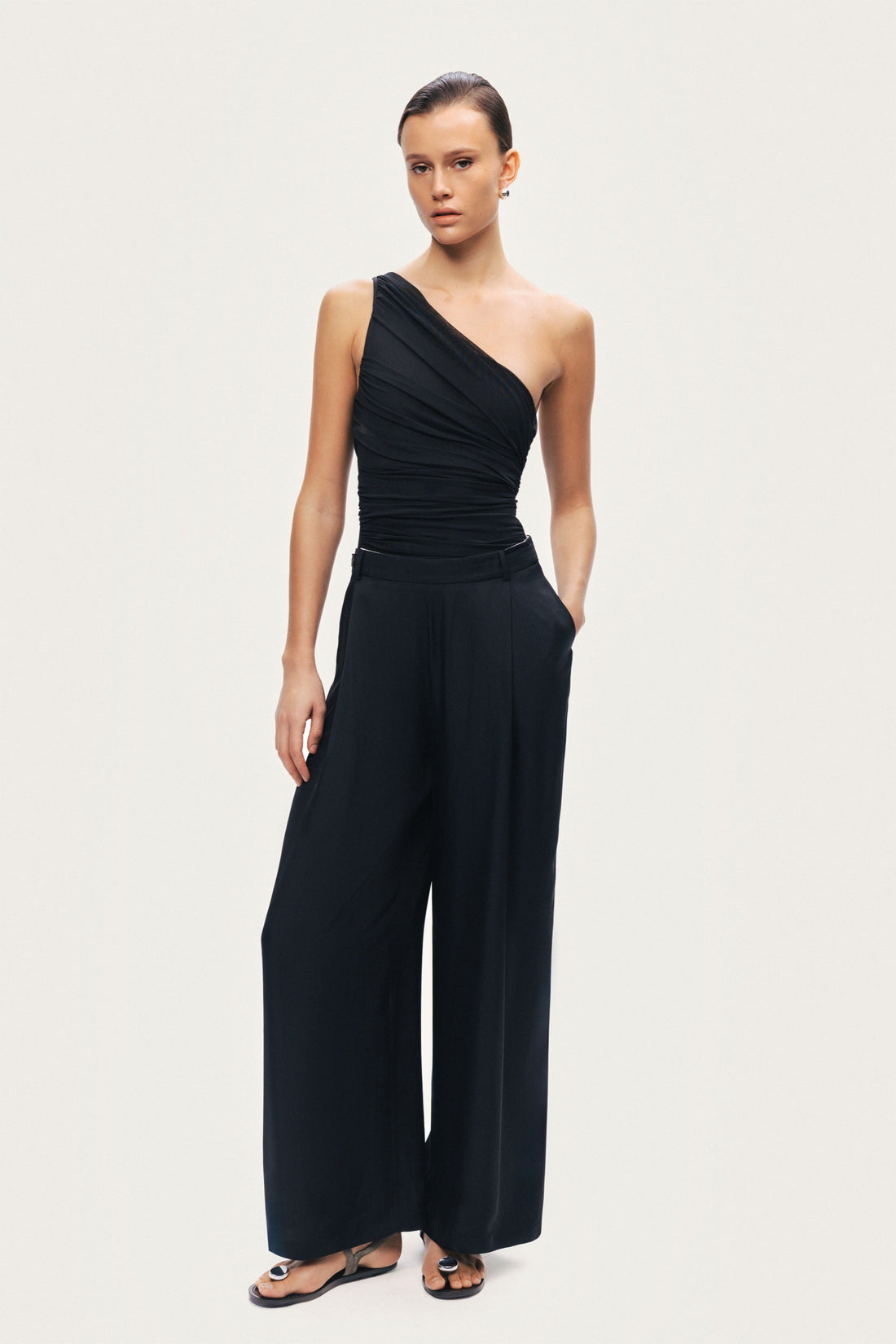 Tailored Wide-Leg Trousers