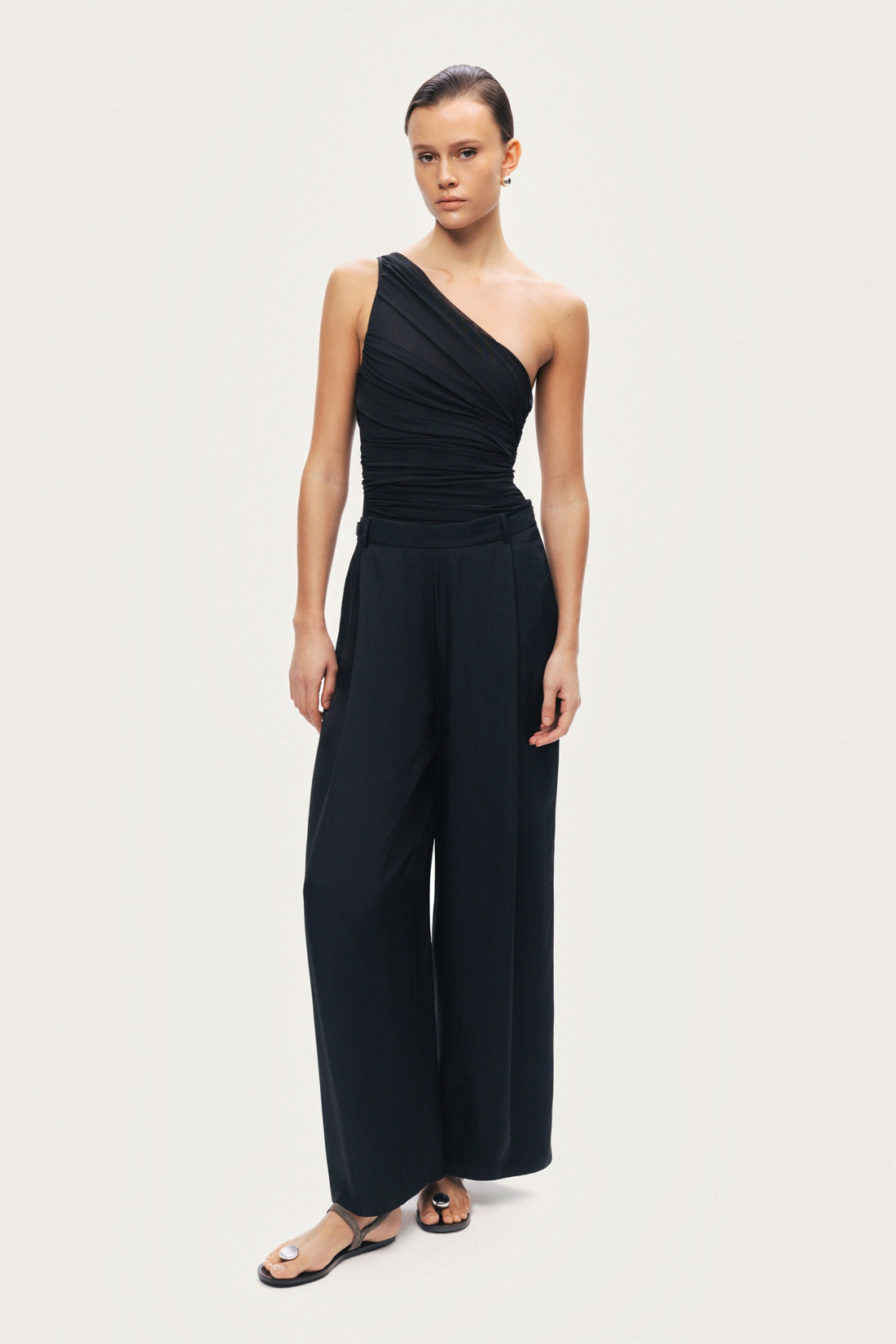 Tailored Wide-Leg Trousers