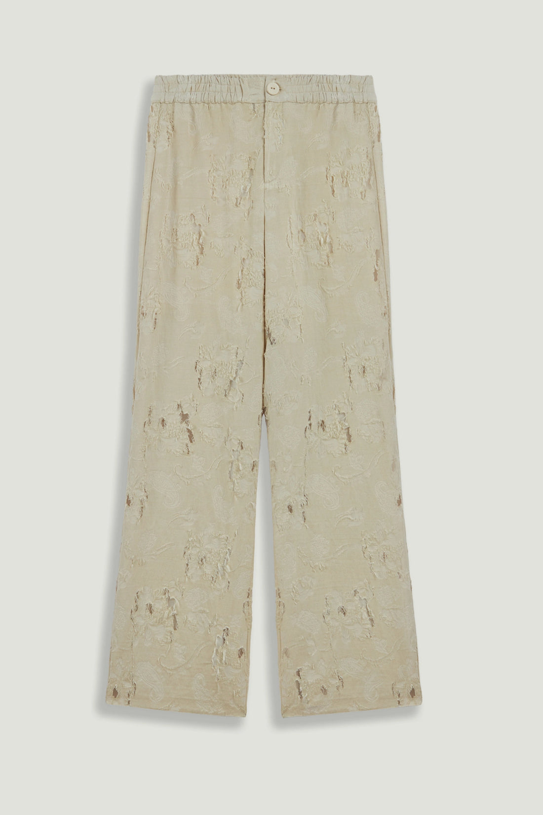 Jacquard Wide-Leg Trousers