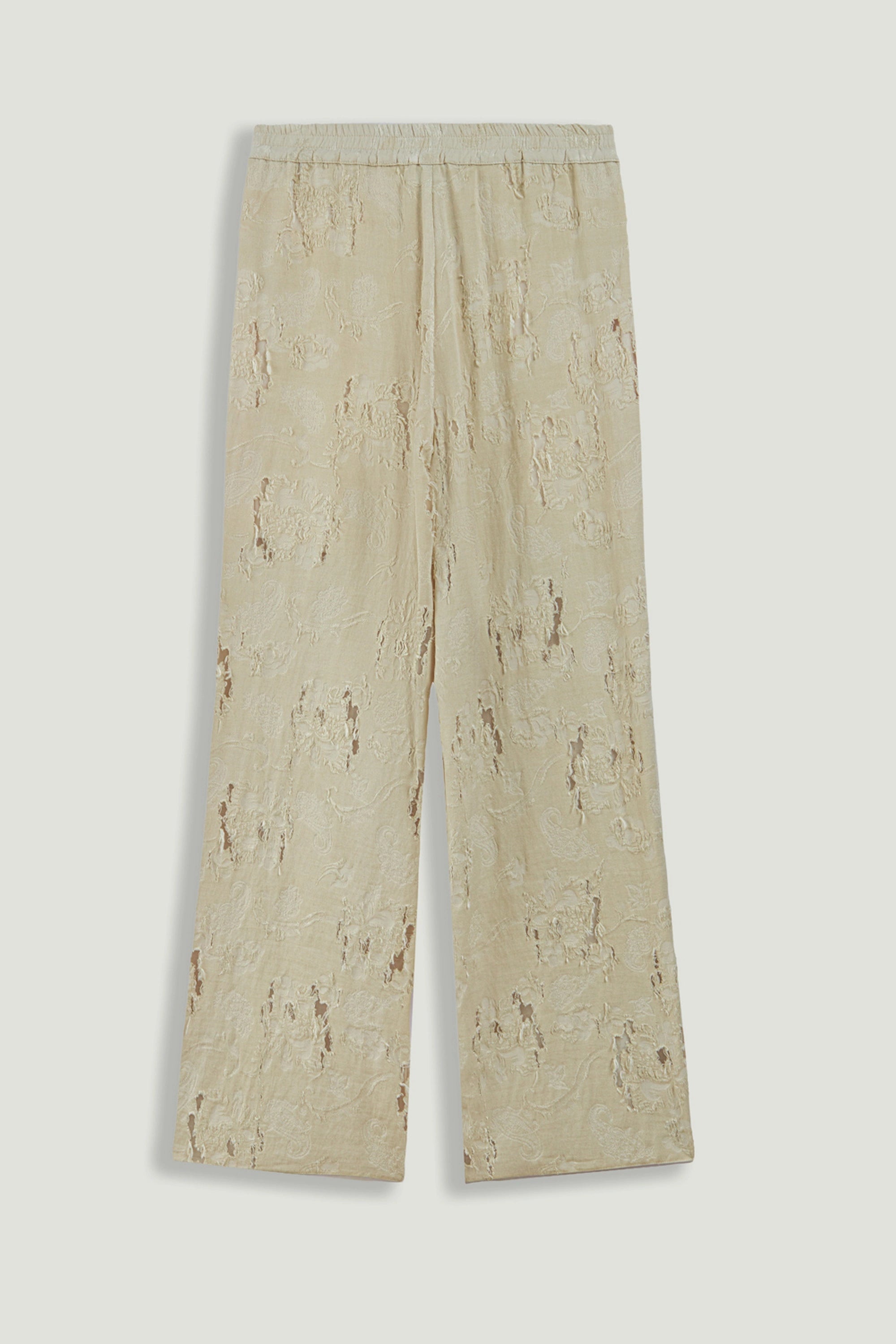 Jacquard Wide-Leg Trousers