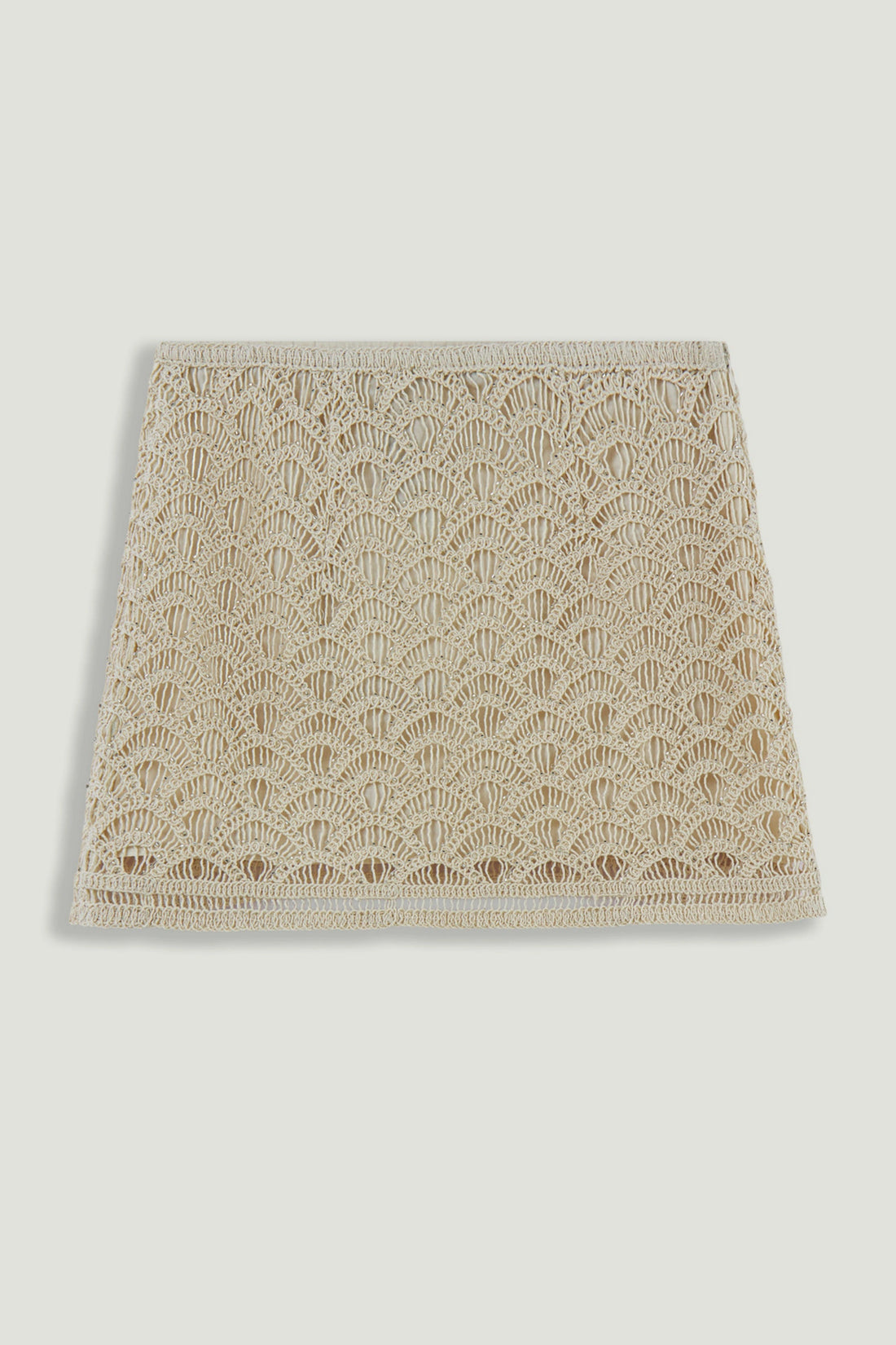 High-Waisted Lace Mini Skirt